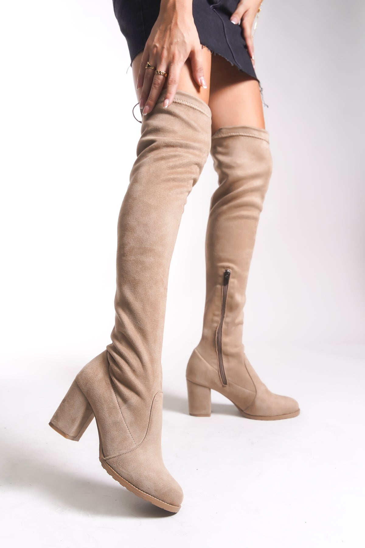 Riccon Olivynra Kadın Streç Çizme 0012100