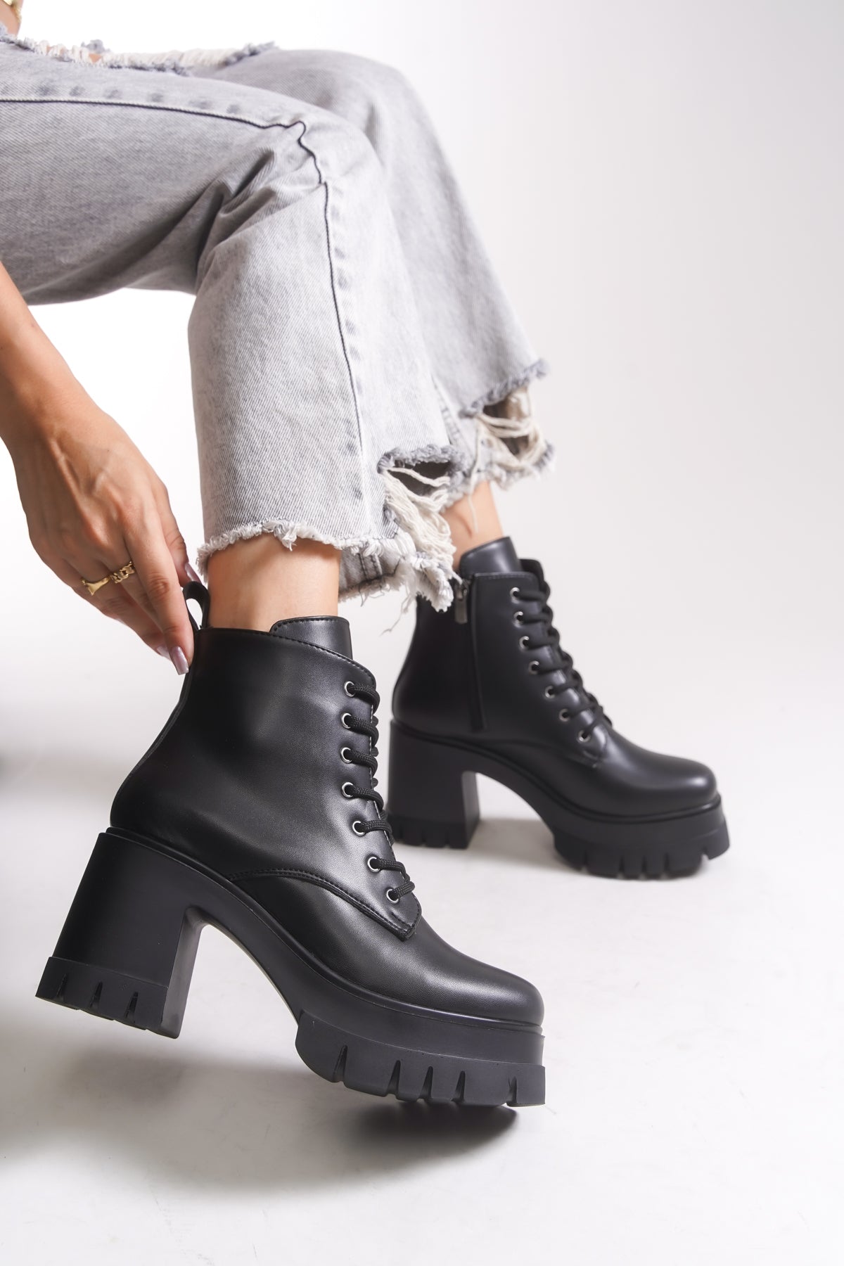 Riccon Nvanor Kadın Topuklu Bot 0012504