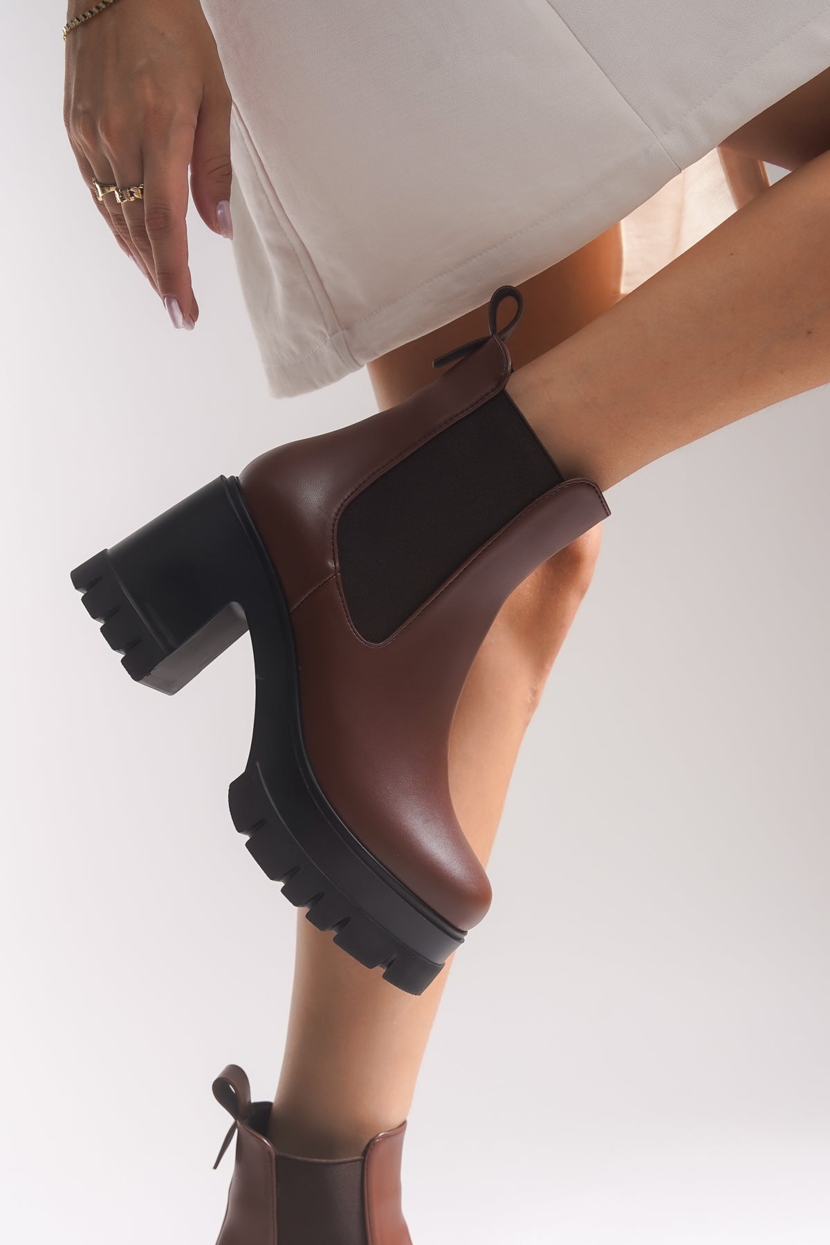 Riccon Nyendorei Kadın Topuklu Bot 0012502