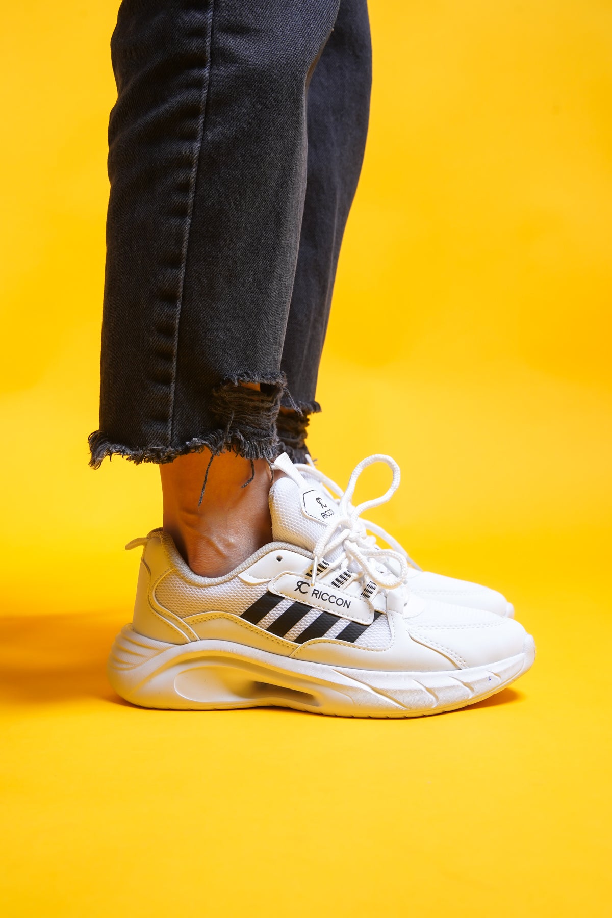 Riccon Torrine Unisex Sneaker 001293 Beyaz Siyah