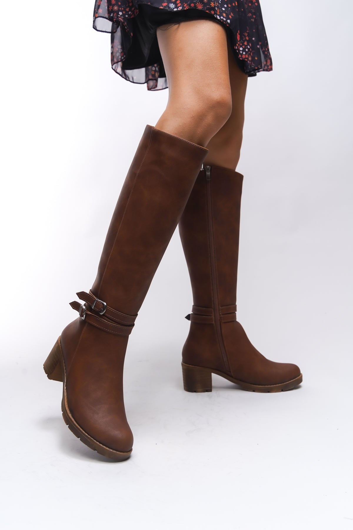 Riccon Zauhilde Kadın Toka Detaylı Topuklu Çizme 0012746