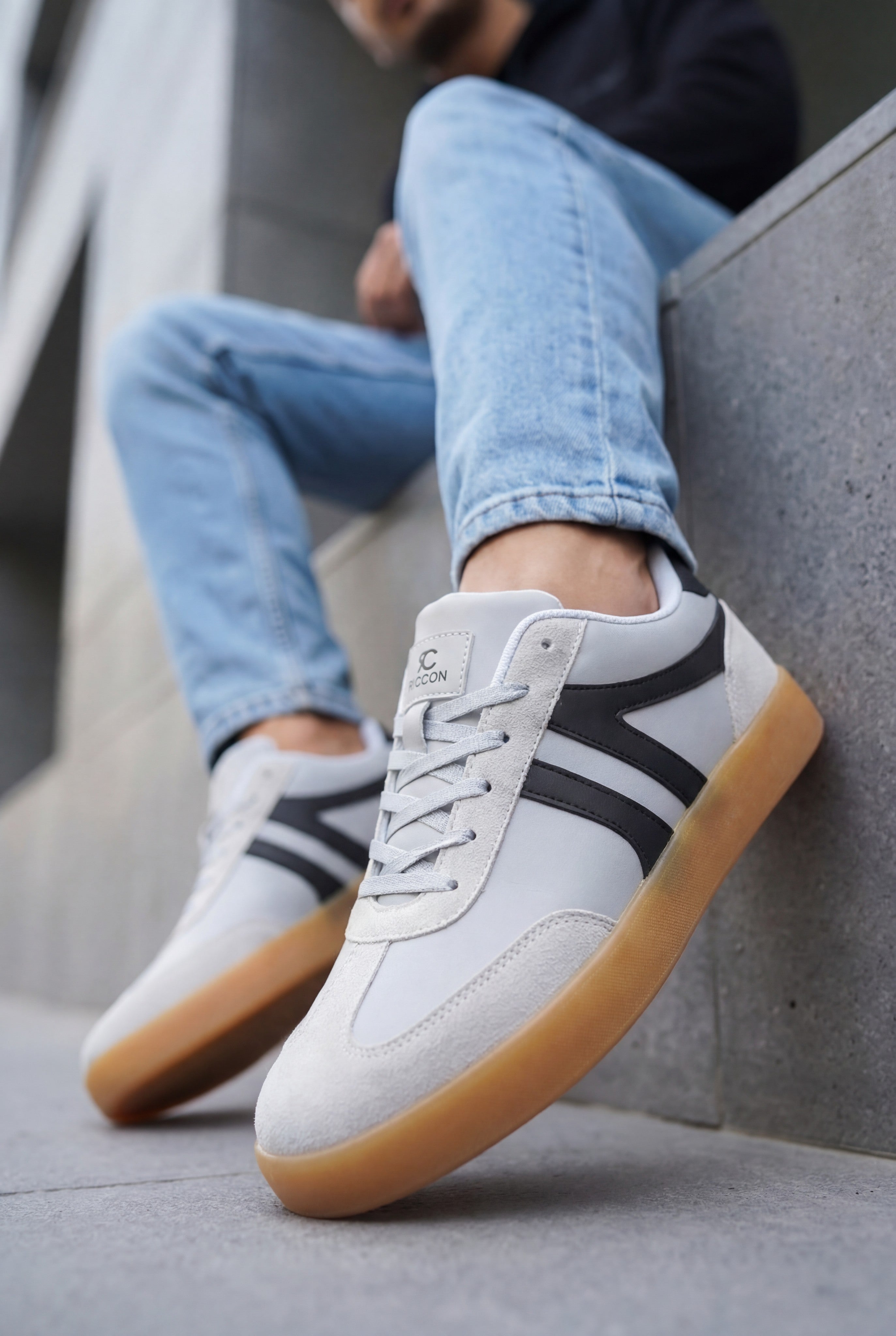 Riccon Unisex Sneaker 001245 Buz Siyah