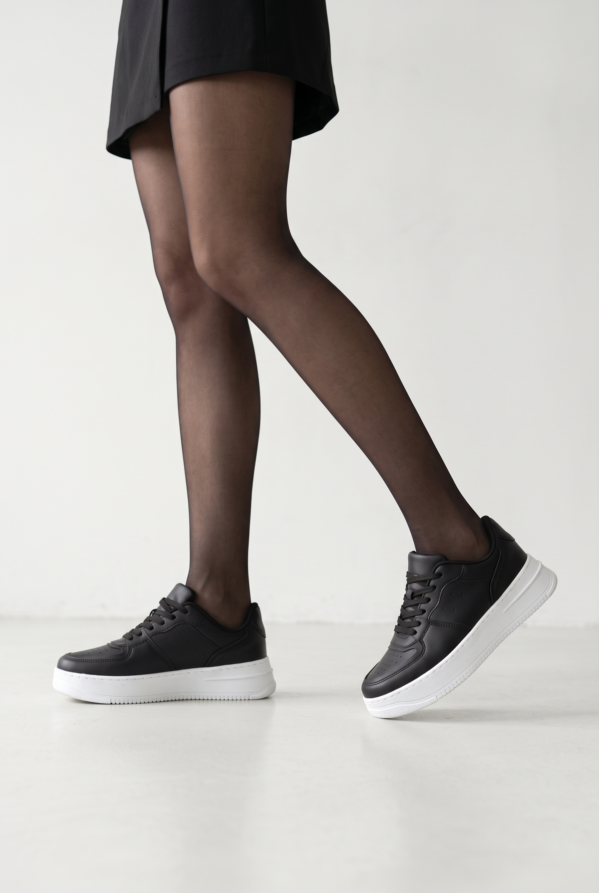 Riccon Kadın Sneaker 0012255 Siyah Beyaz - detay 1