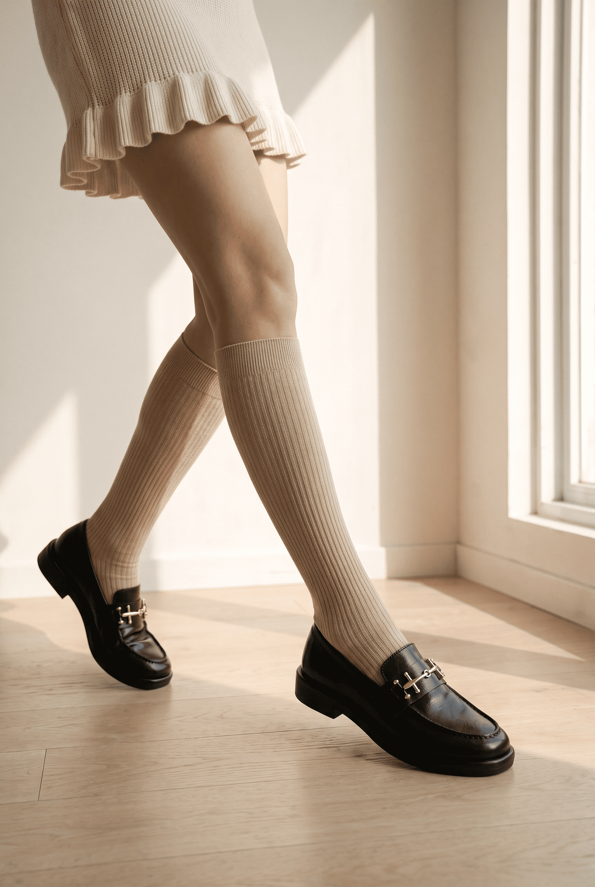 Riccon Alya Alma Kadın Loafer 0012930 Siyah Rustik