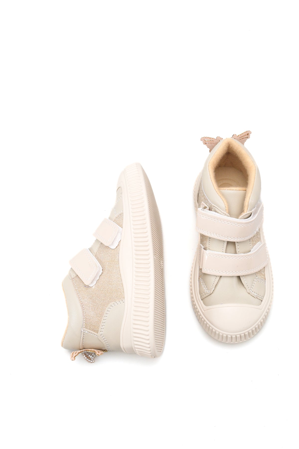 Riccon Alya Sia Çocuk Sneaker 00123525 Bej Simli