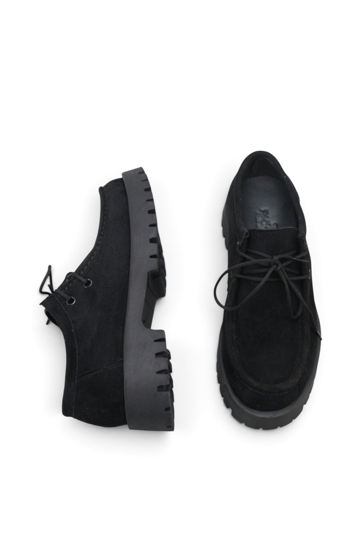 Riccon Astra Rosa Kadın Loafer 001210 Siyah Süet