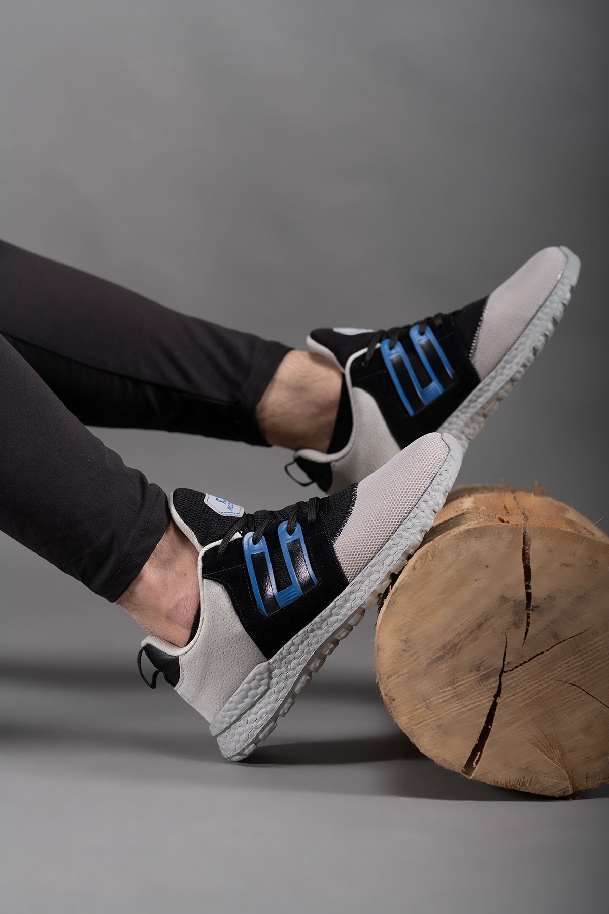 Riccon Caildaer Erkek Sneaker 0012083 Gri Siyah Saks - Riccon