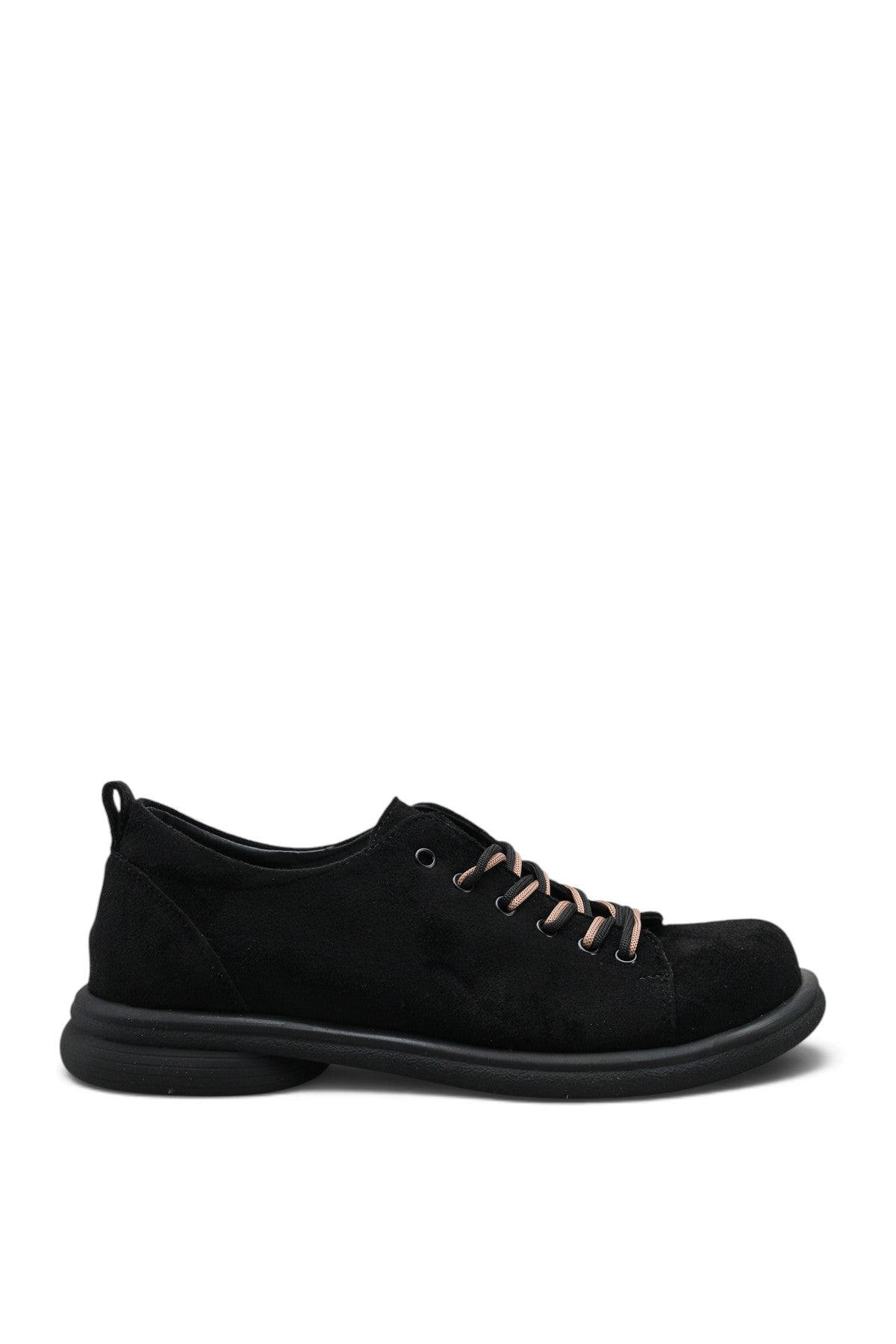 Riccon Carina Lila Kadın Topuklu Loafer 00121653 Siyah Süet