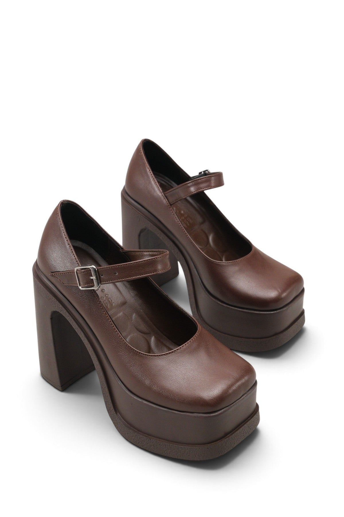 Riccon Carthaela Kadın Yüksek Topuklu Ayakkabı 00122001 Kahverengi