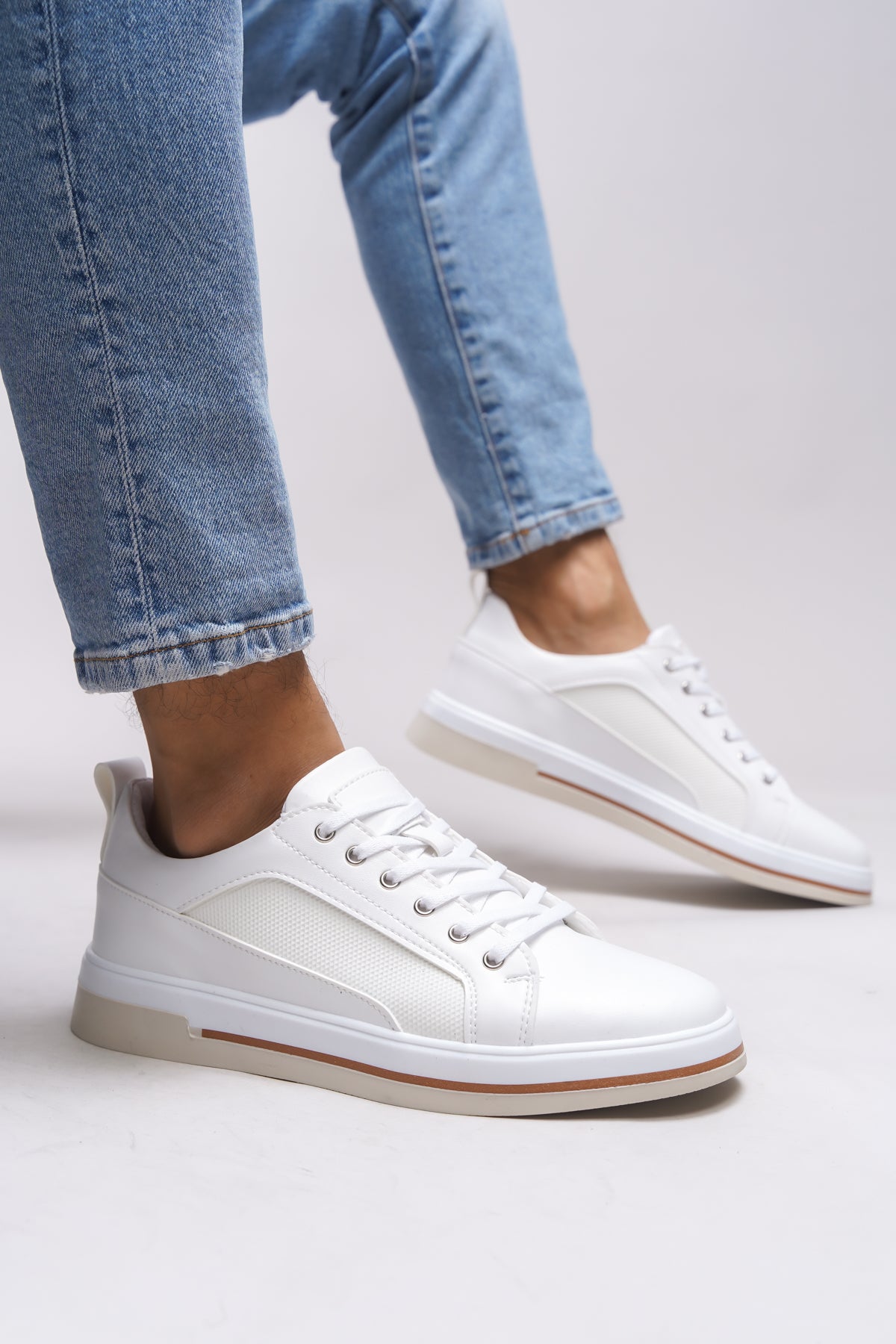 Riccon Clervoril Erkek Sneaker 0012479 Beyaz - Riccon