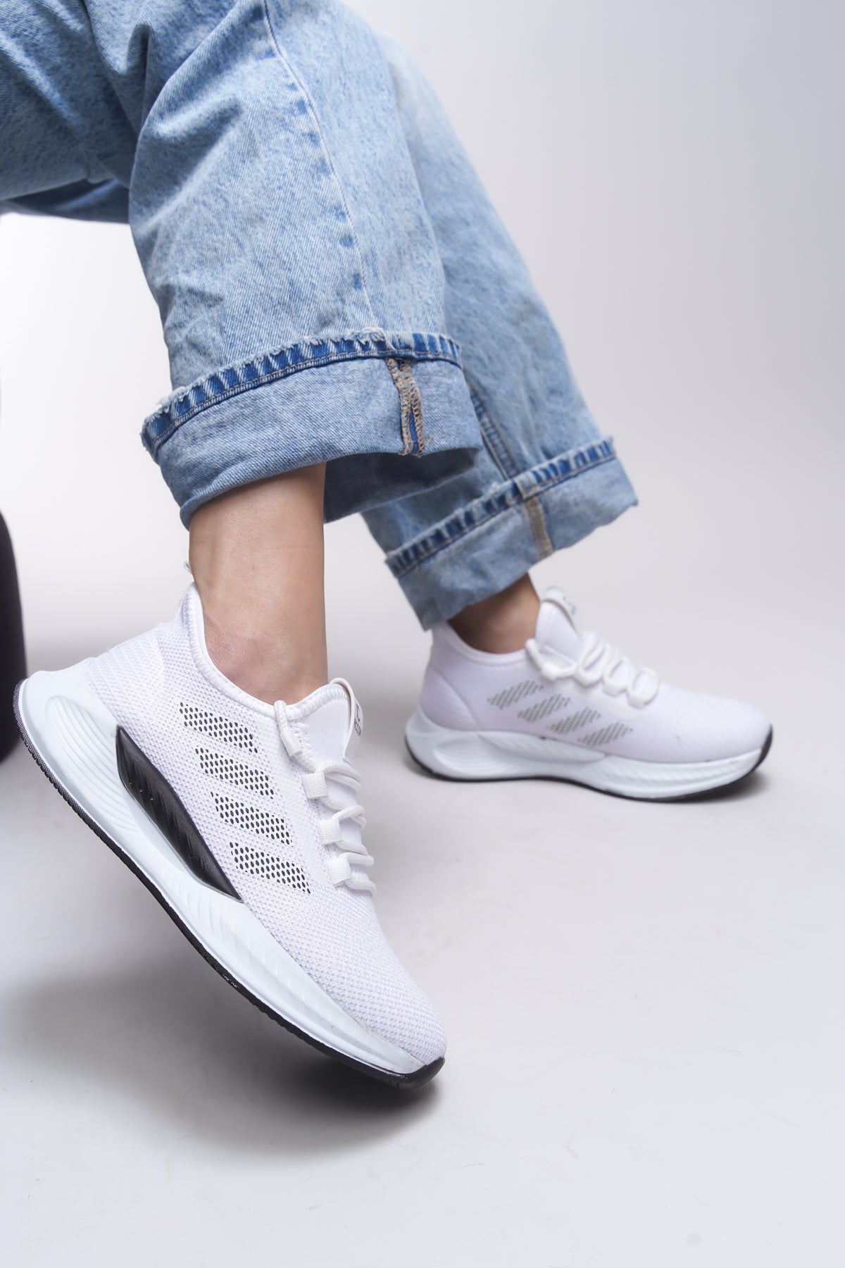 Riccon Drakruil Unisex Sneaker 0012141 Beyaz Siyah - Riccon