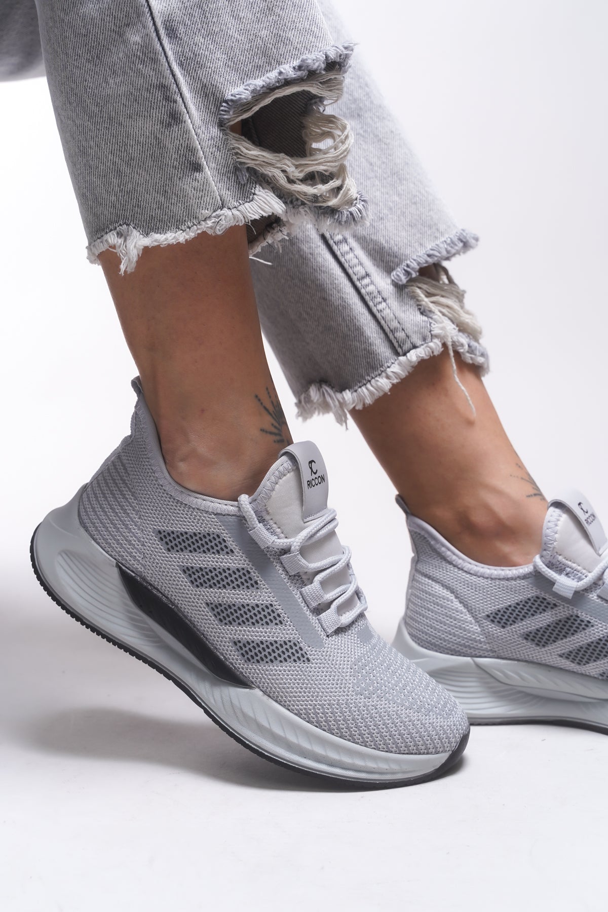 Riccon Drakruil Unisex Sneaker 0012141 Buz Siyah - Riccon