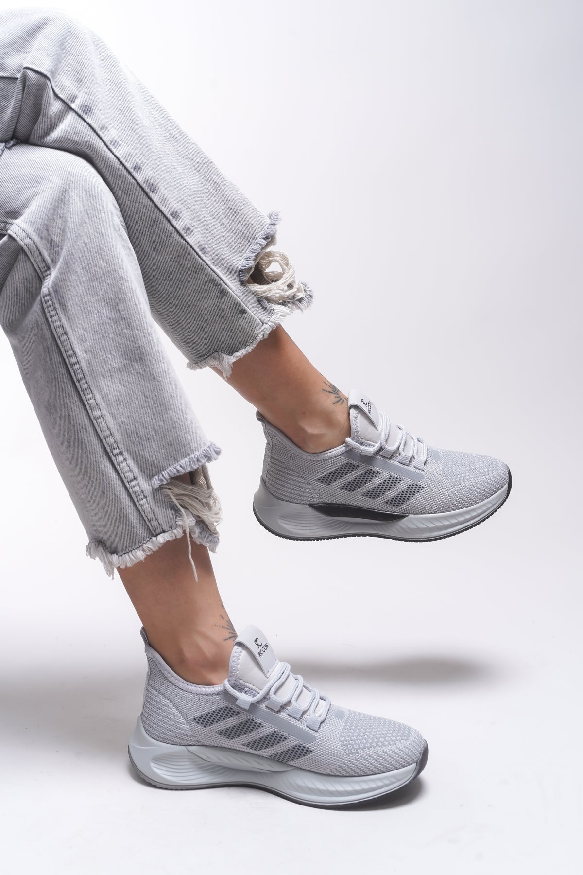 Riccon Drakruil Unisex Sneaker 0012141 Buz Siyah - Riccon