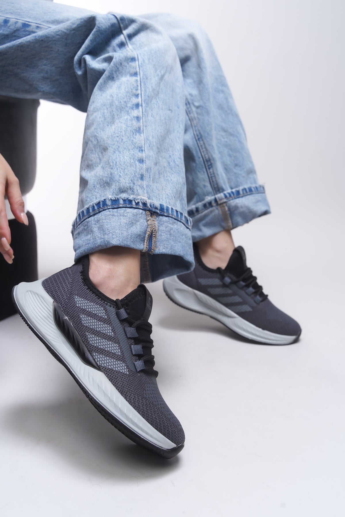 Riccon Drakruil Unisex Sneaker 0012141 Füme Siyah - Riccon
