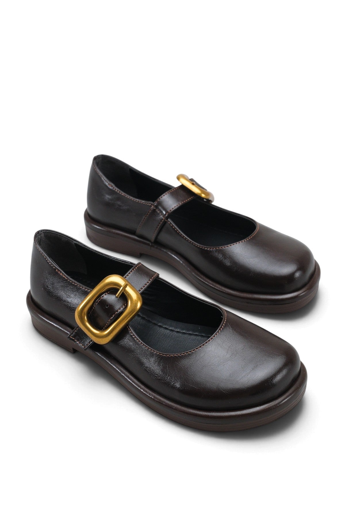 Riccon Elara Mina Kadın Loafer 0012921 Kahverengi Rustik