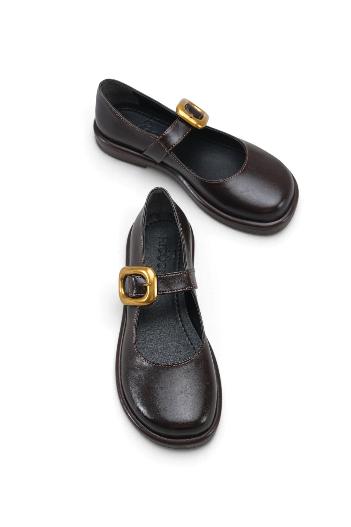 Riccon Elara Mina Kadın Loafer 0012921 Kahverengi Rustik