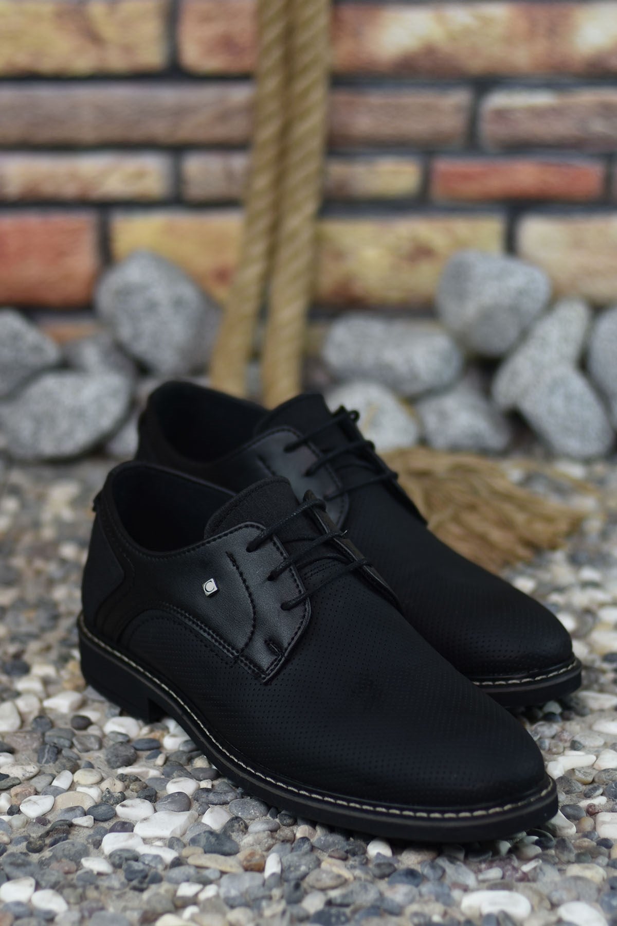 Riccon Erkek Casual Ayakkabı 0012146 Siyah Siyah - Riccon