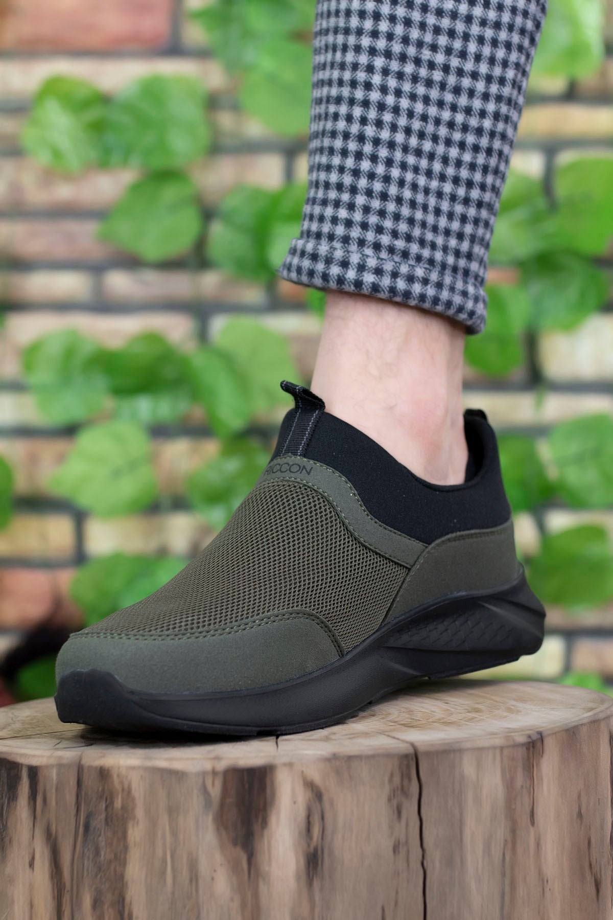 Riccon Erkek Sneaker 0012102 Haki Siyah - Riccon