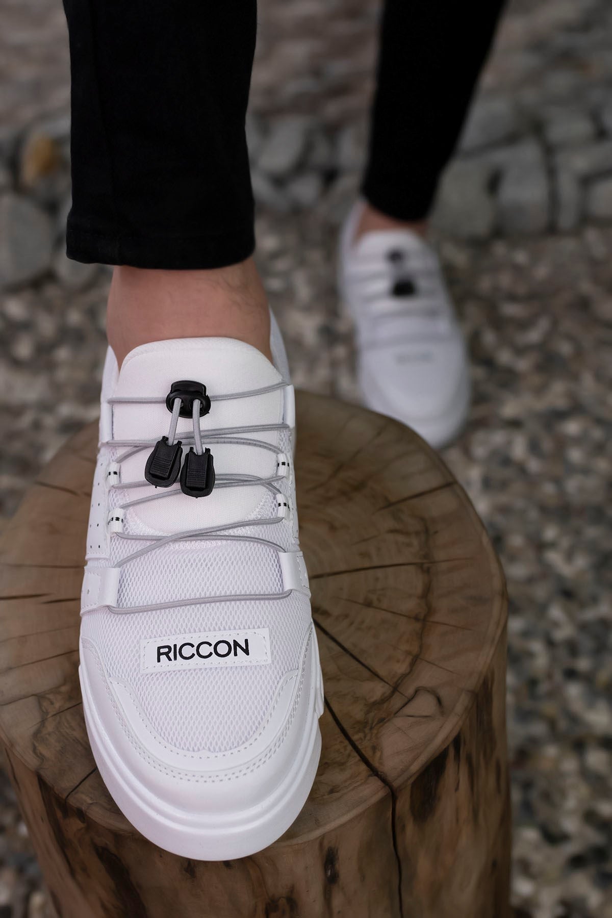 Riccon Erkek Sneaker 00122023 Beyaz Beyaz - Riccon