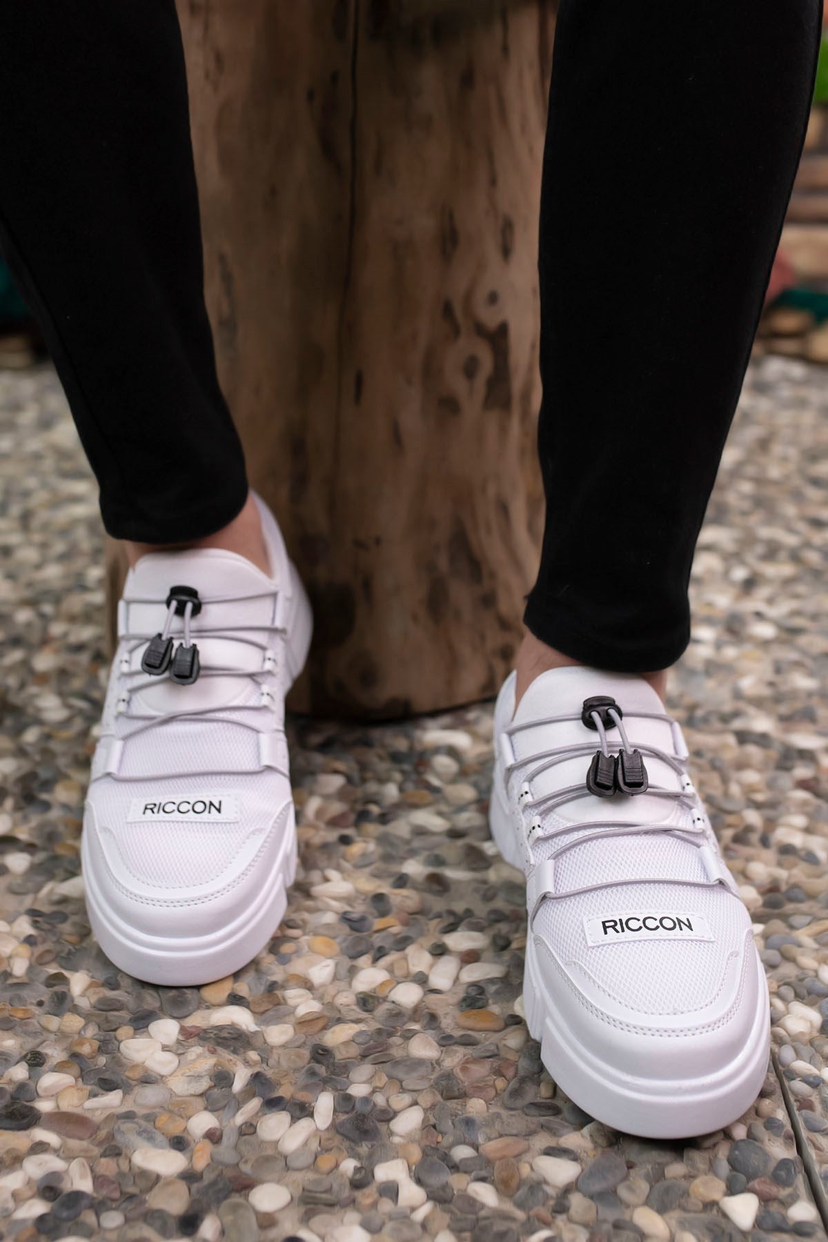Riccon Erkek Sneaker 00122023 Beyaz Beyaz - Riccon