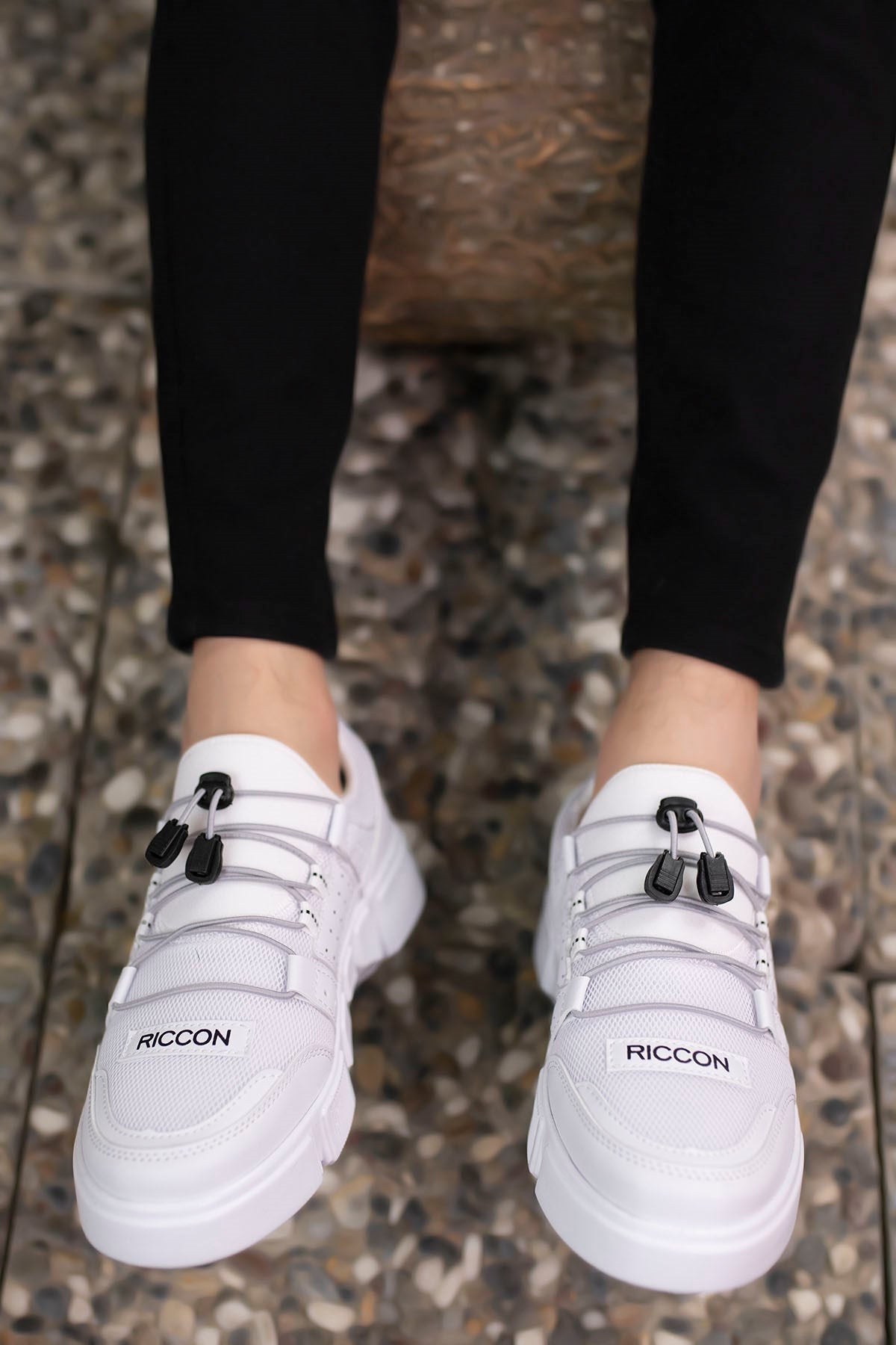 Riccon Erkek Sneaker 00122023 Beyaz Beyaz - Riccon