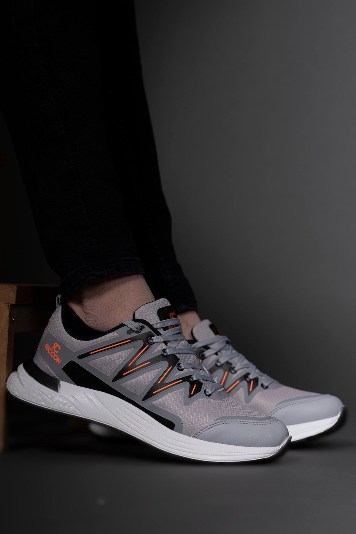 Riccon Erkek Sneaker 0012301 Gri Turuncu - Riccon