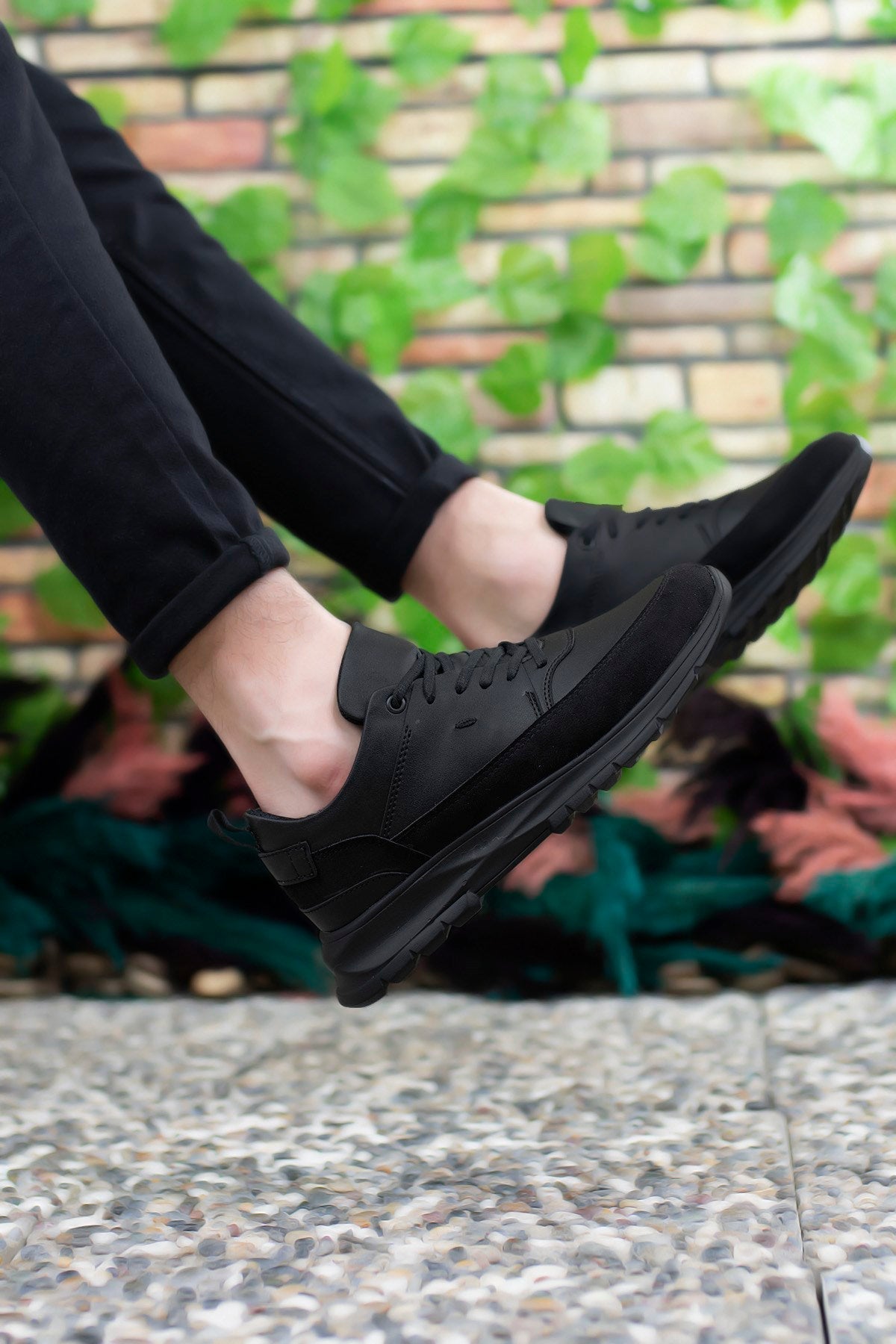 Riccon Erkek Sneaker 0012420 Siyah Siyah - Riccon