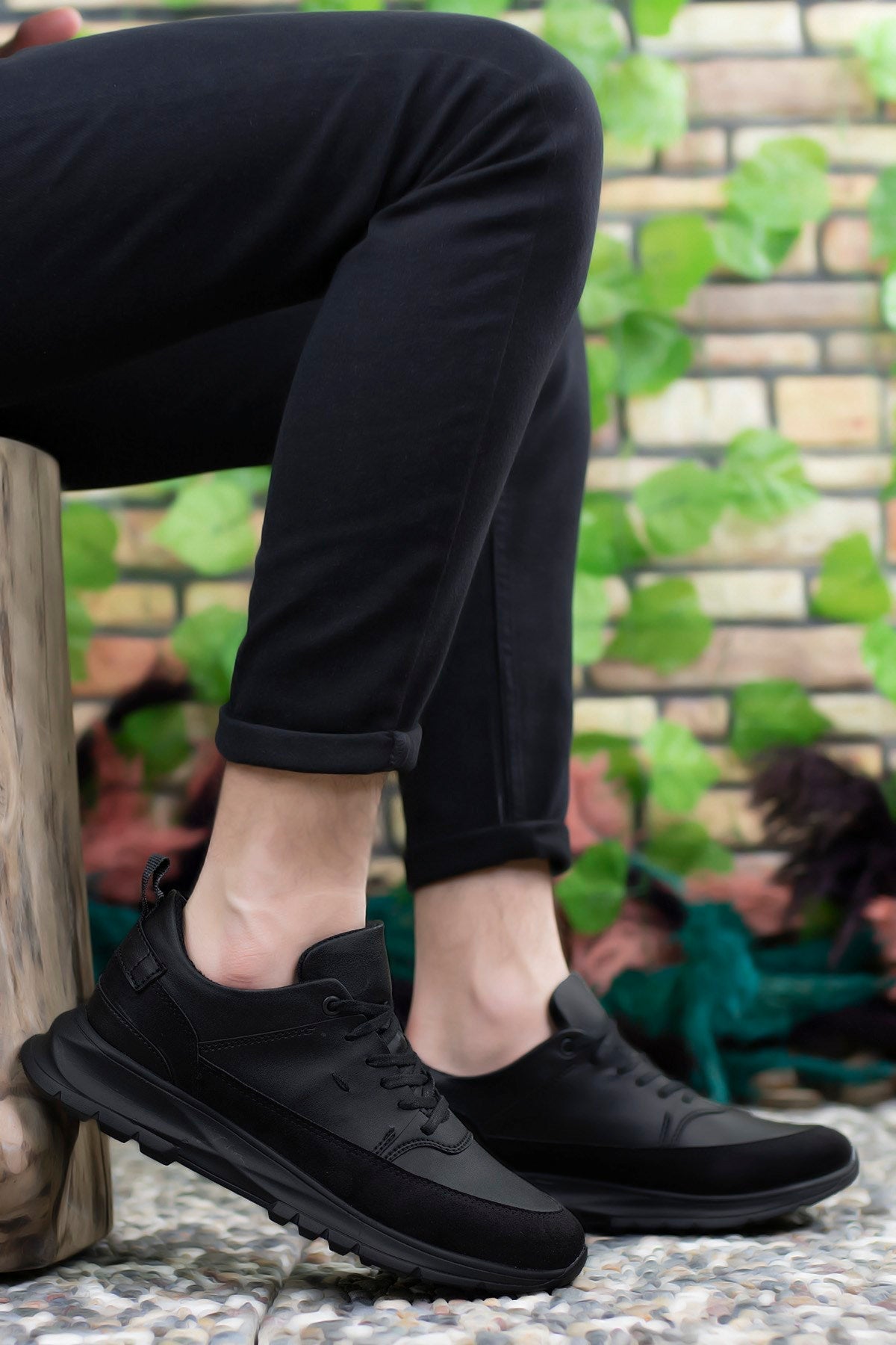 Riccon Erkek Sneaker 0012420 Siyah Siyah - Riccon