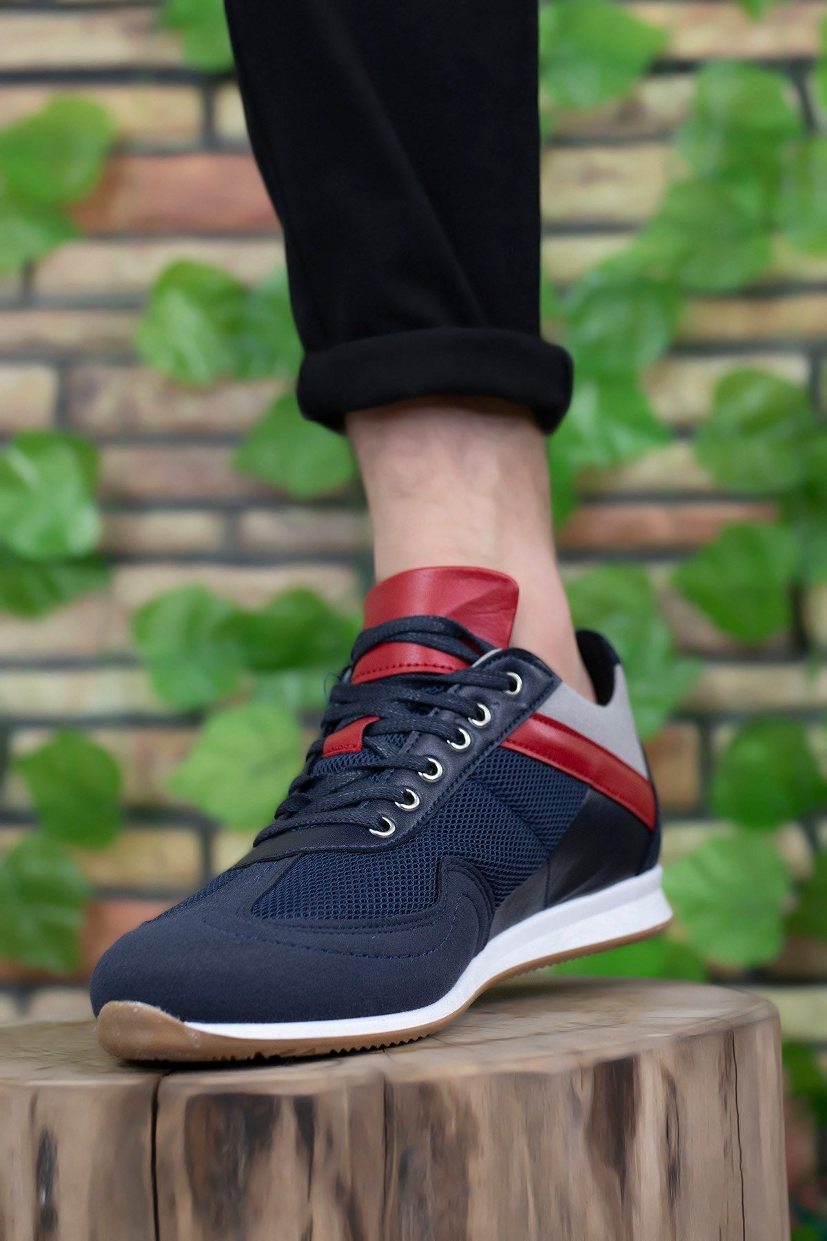 Riccon Erkek Sneaker 0012828 Lacivert Beyaz Kırmızı - Riccon
