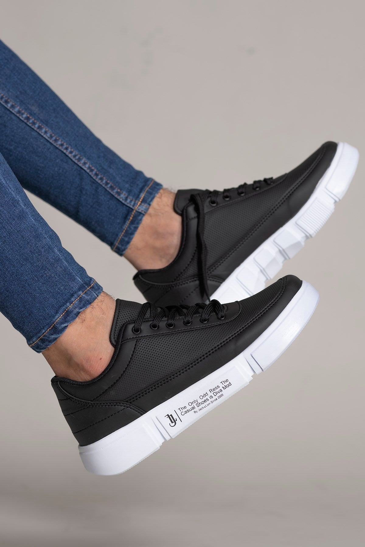 Riccon Erkek Sneaker 0012X20 Siyah Beyaz - Riccon
