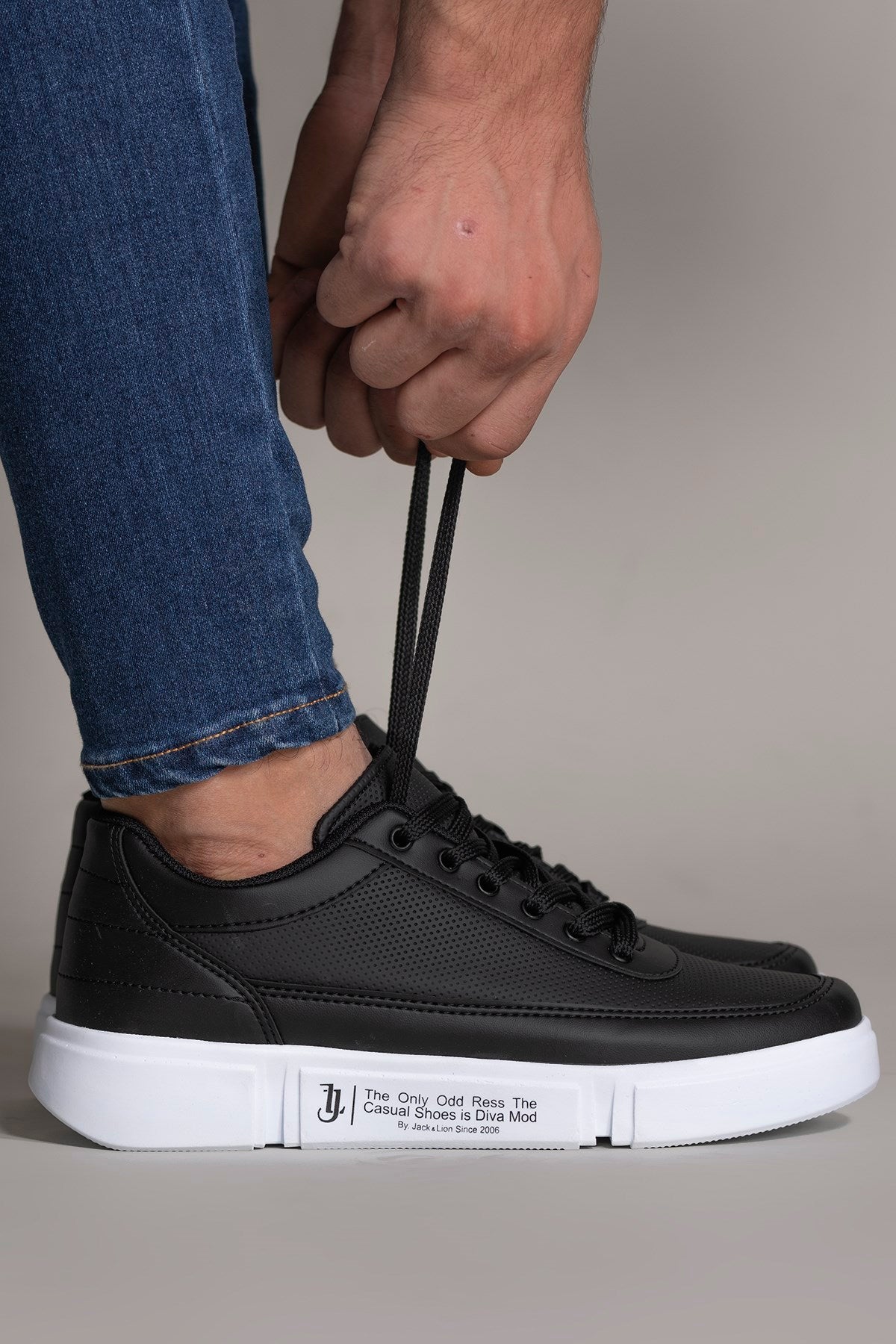 Riccon Erkek Sneaker 0012X20 Siyah Beyaz - Riccon