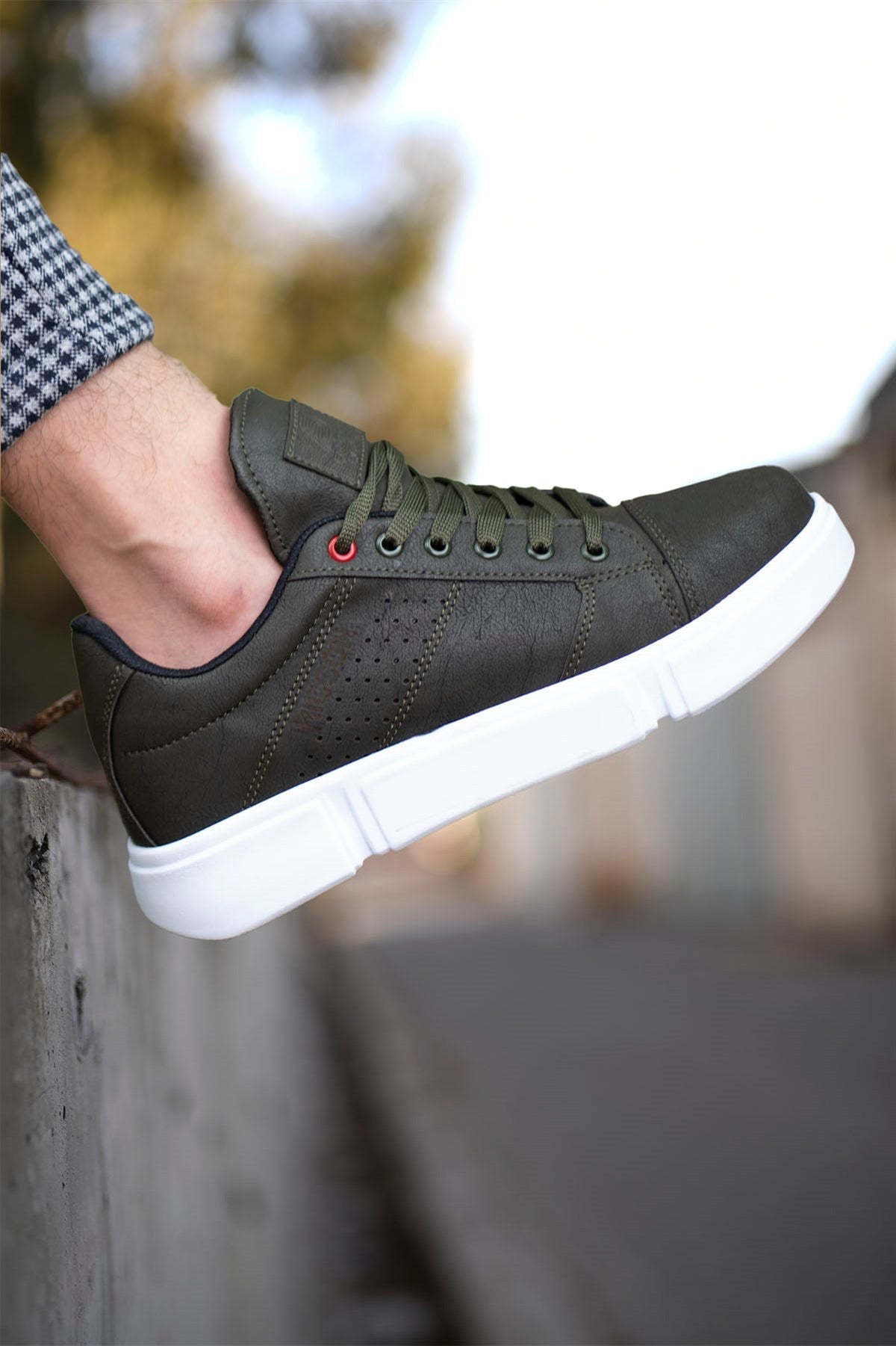 Riccon Erkek Sneaker 0012Y10 Haki Beyaz - Riccon