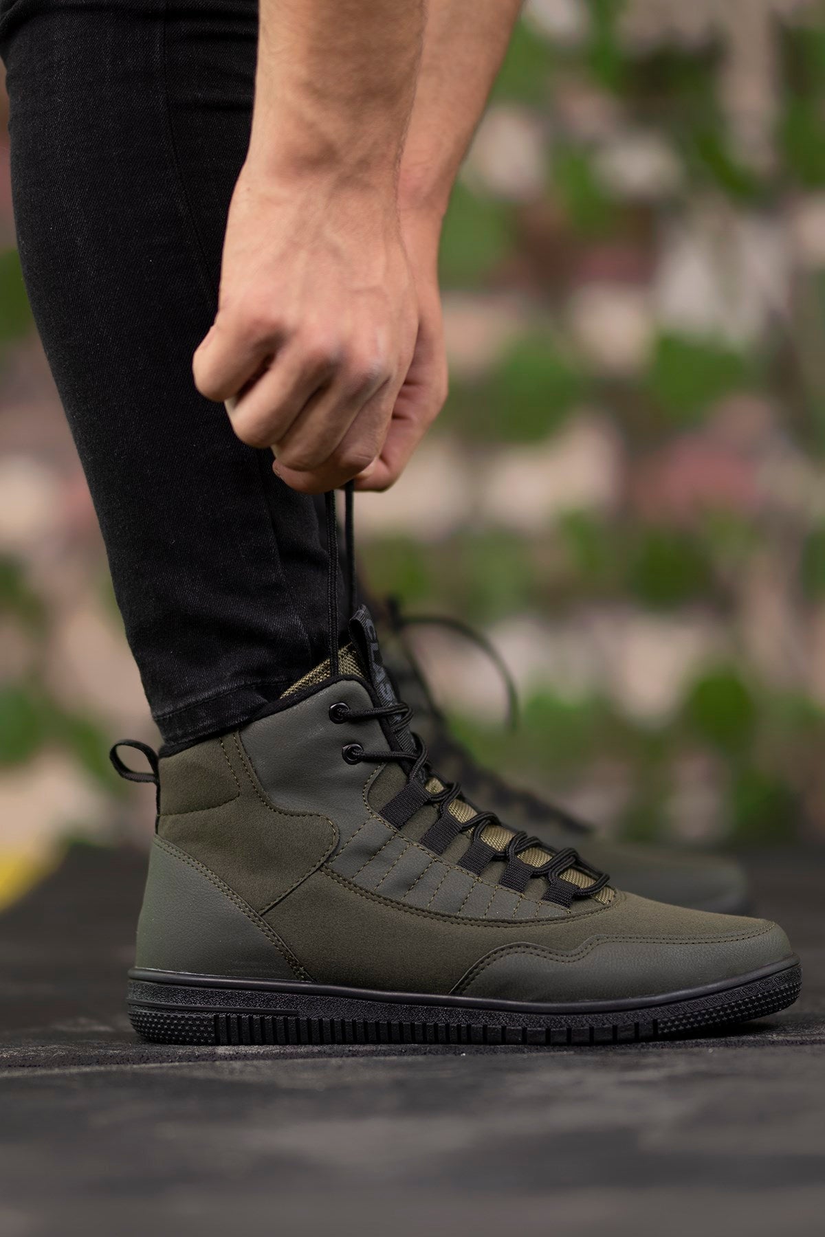 Riccon Erkek Sneaker Bot Haki Yeşili - Riccon
