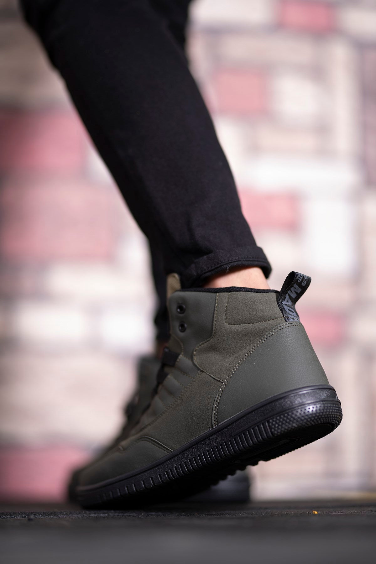 Riccon Erkek Sneaker Bot Haki Yeşili - Riccon