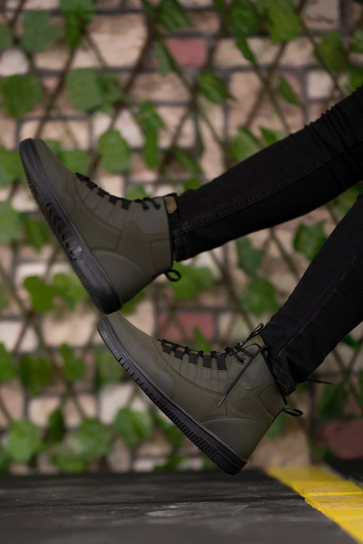 Riccon Erkek Sneaker Bot Haki Yeşili - Riccon