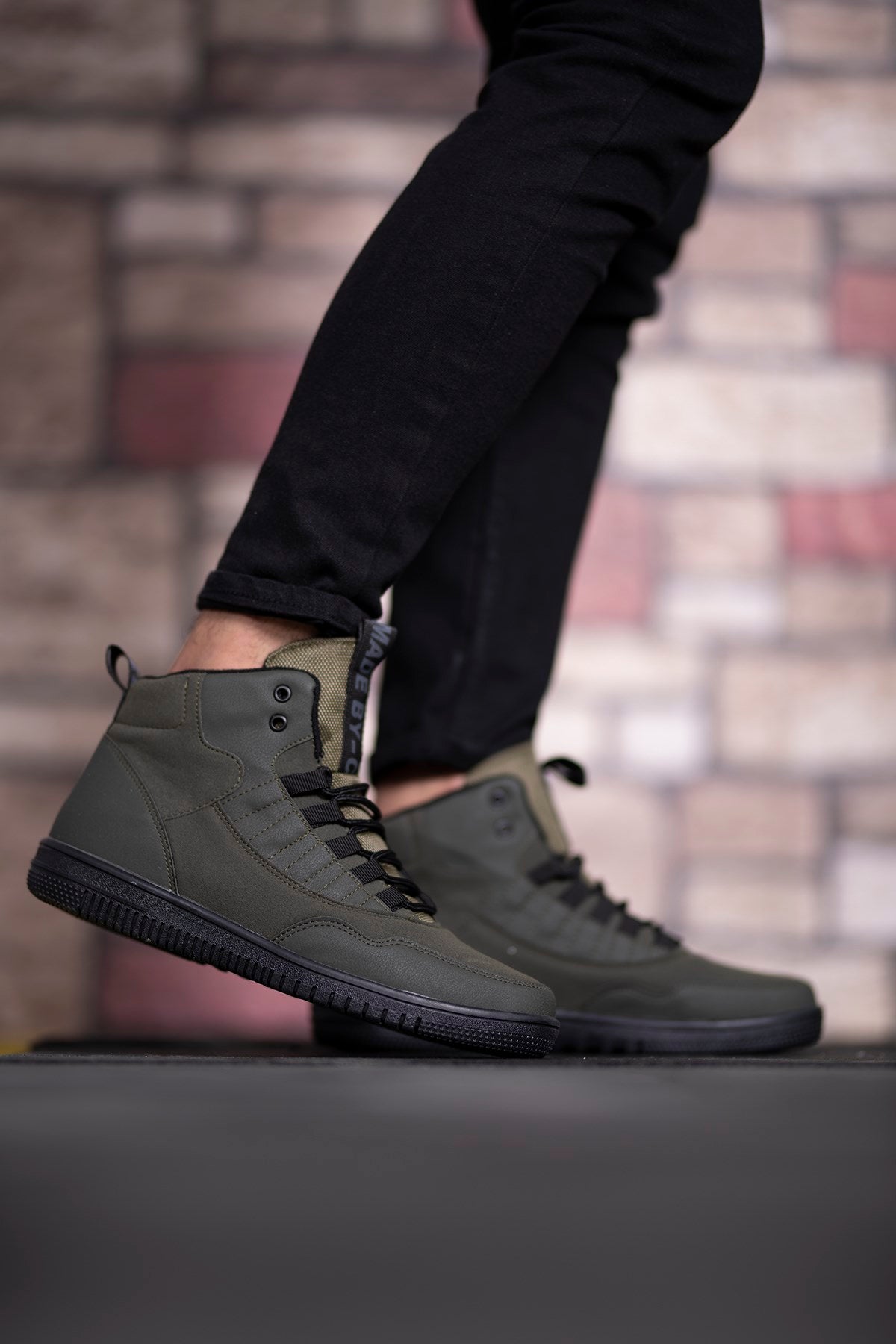 Riccon Erkek Sneaker Bot Haki Yeşili - Riccon