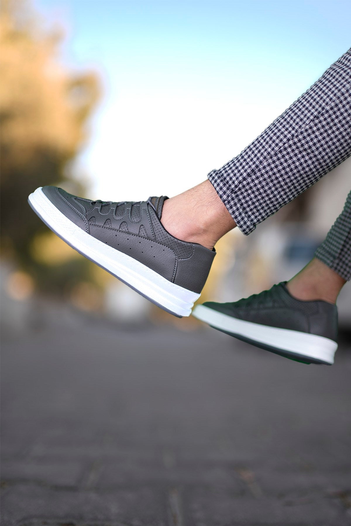 Riccon Erkek Sneaker Füme Beyaz - Riccon