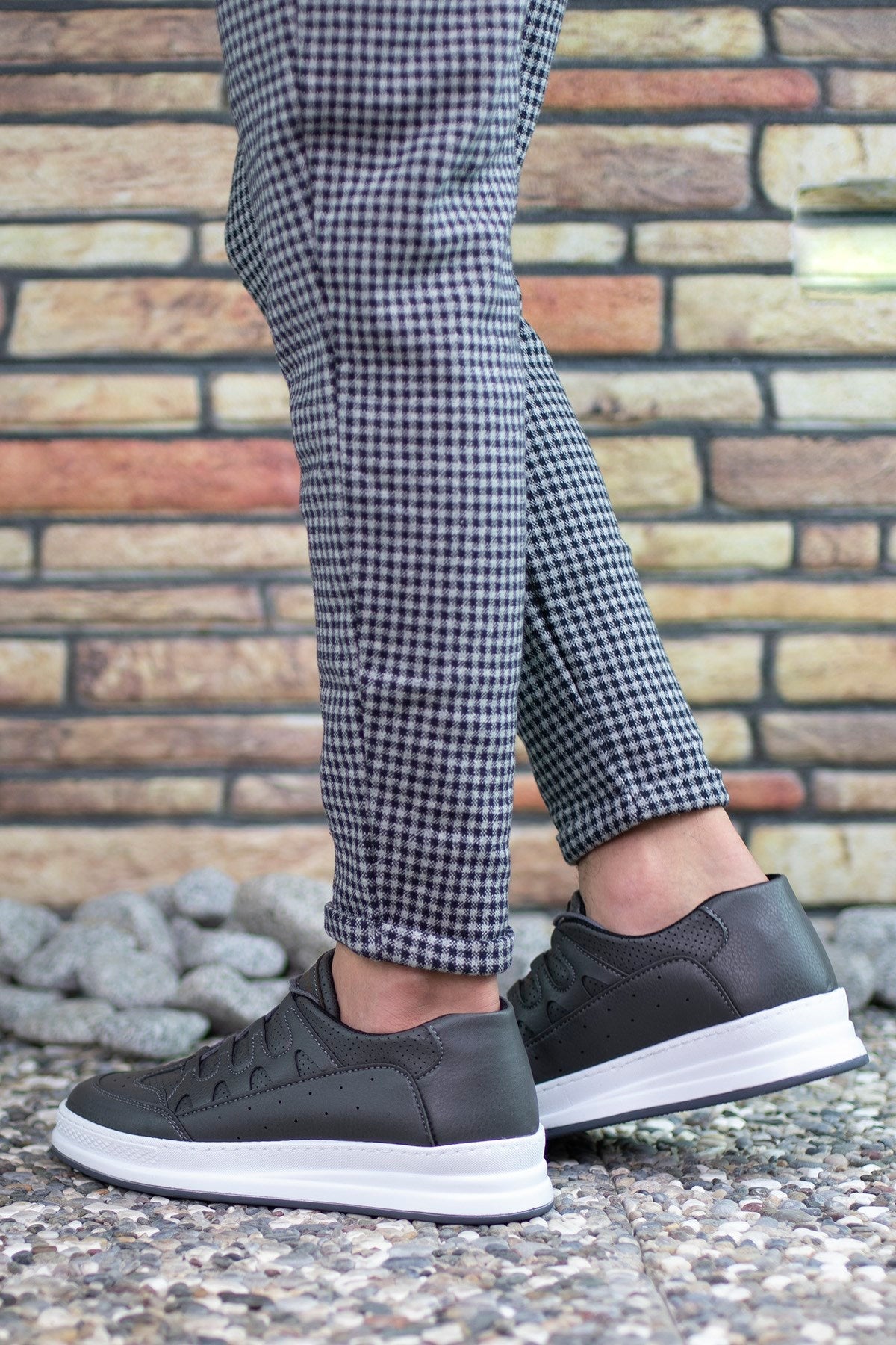 Riccon Erkek Sneaker Füme Beyaz - Riccon