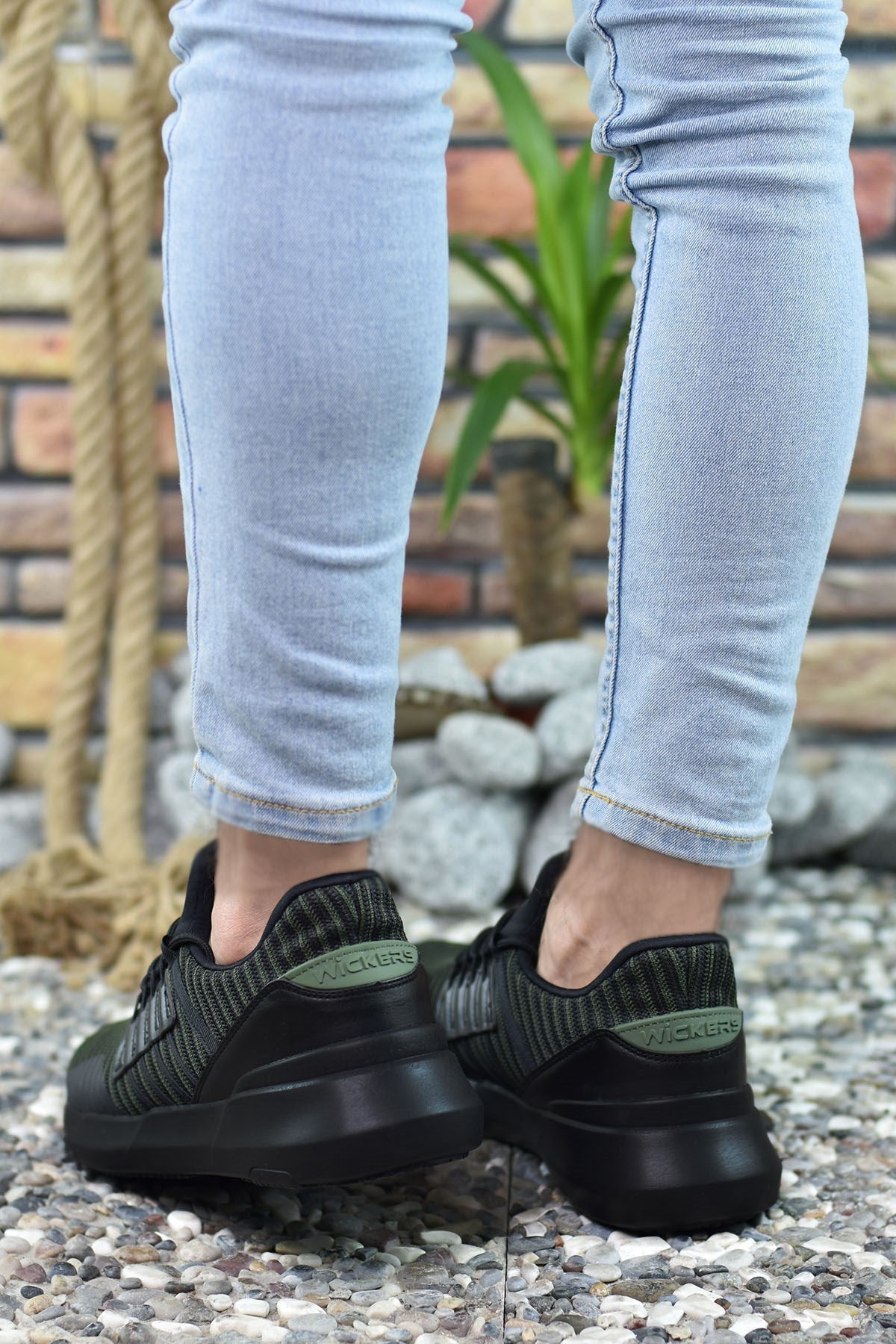 Riccon Erkek Sneaker Haki Siyah - Riccon