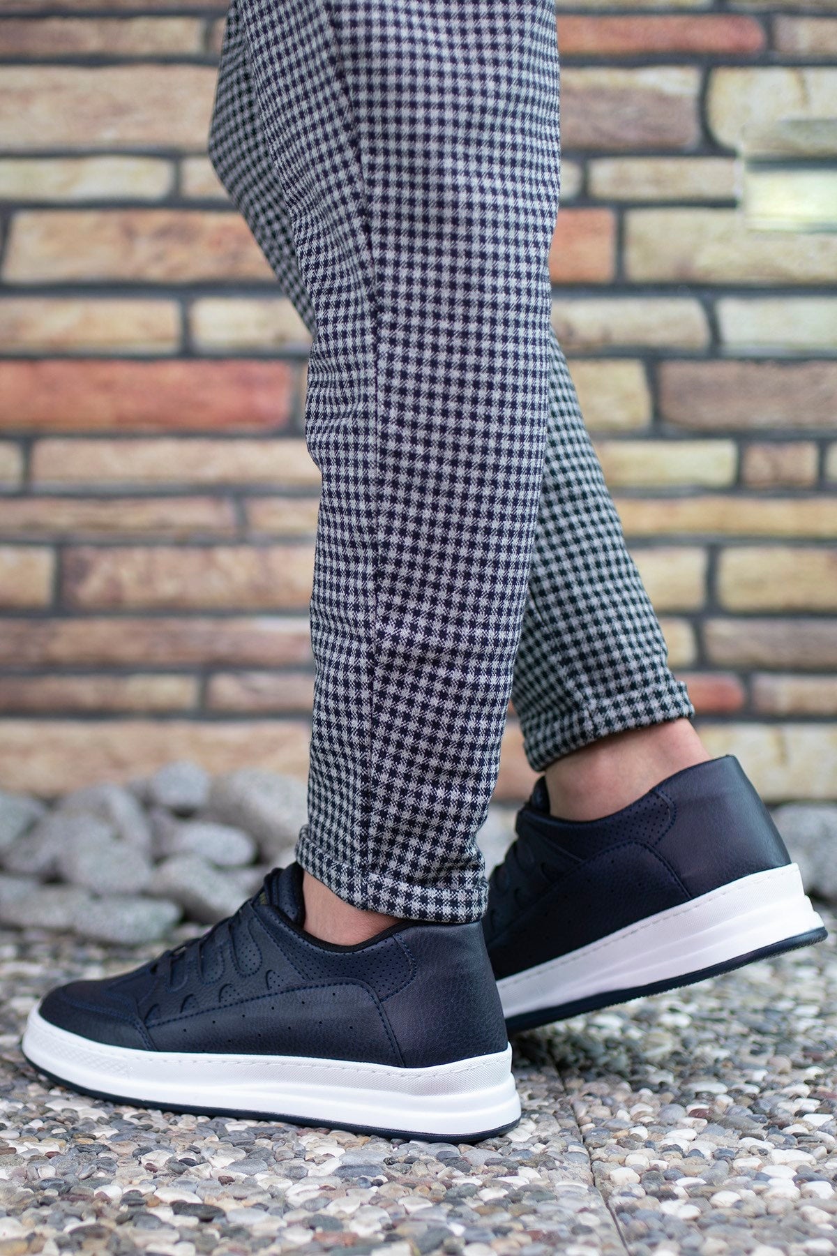 Riccon Erkek Sneaker Lacivert Beyaz - Riccon