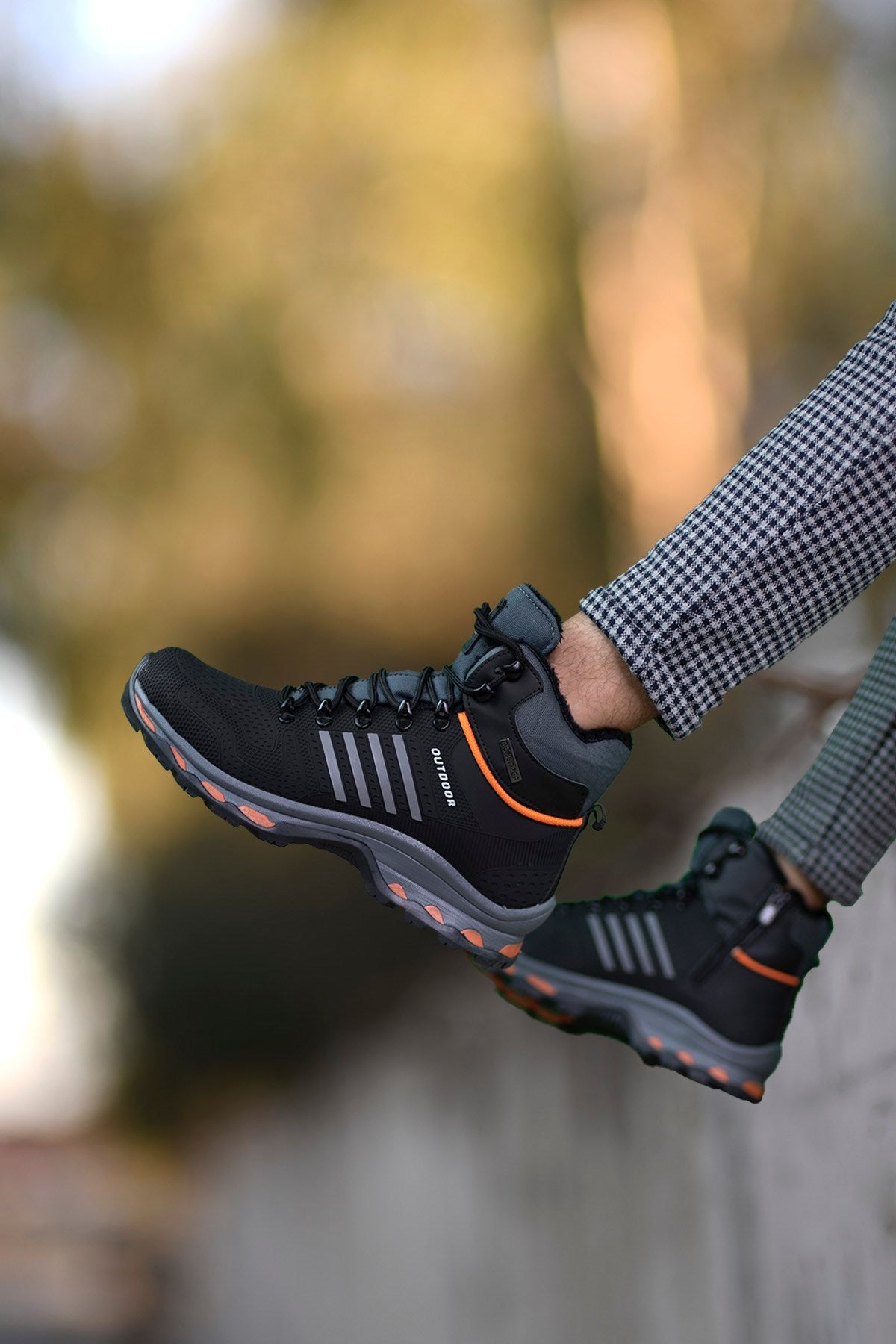 Riccon Erkek Trekking Bot 00121820 Siyah Füme Oranj - Riccon