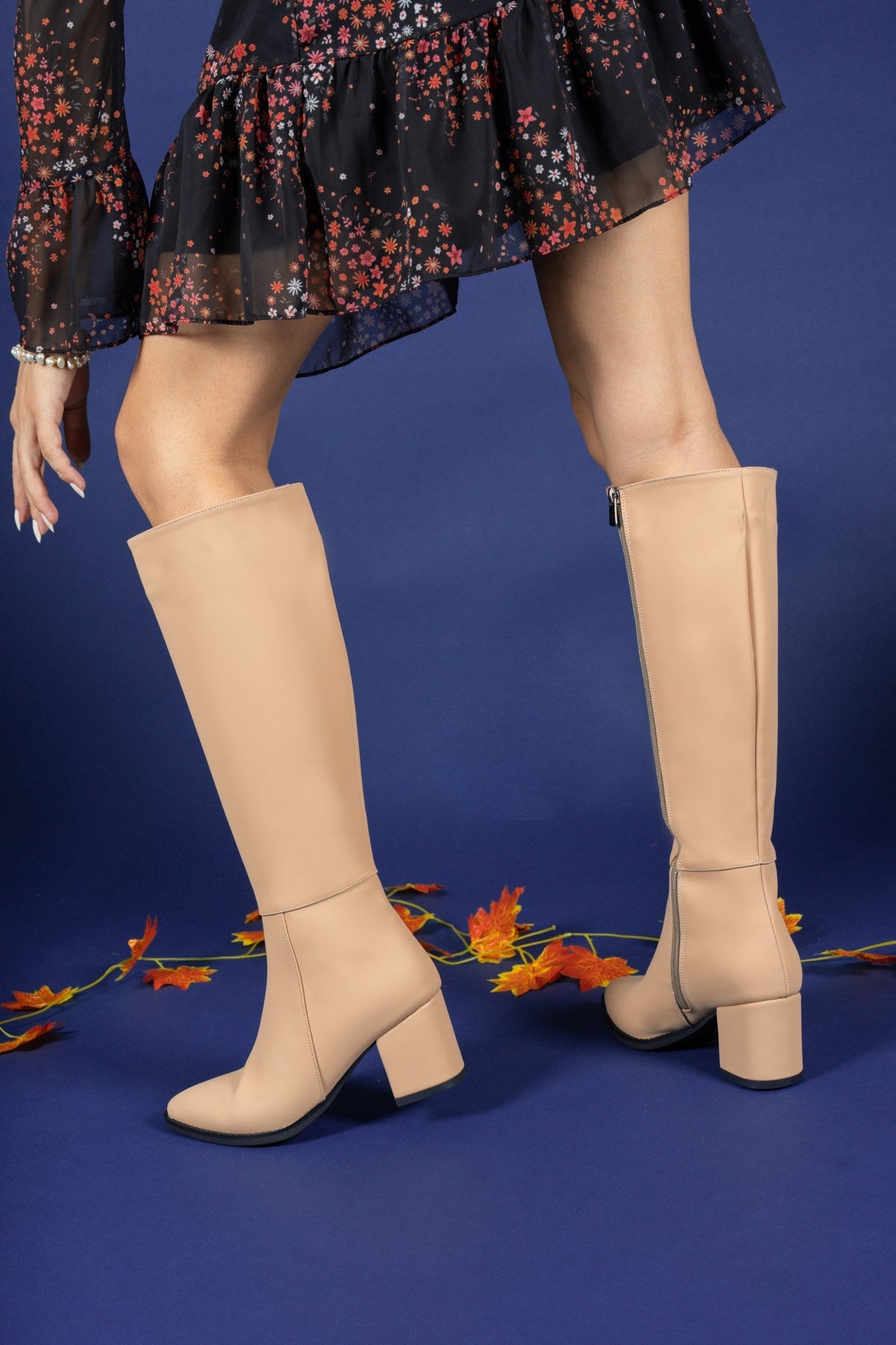Riccon Kadın Çizme 0012816S Mat Nude - Riccon