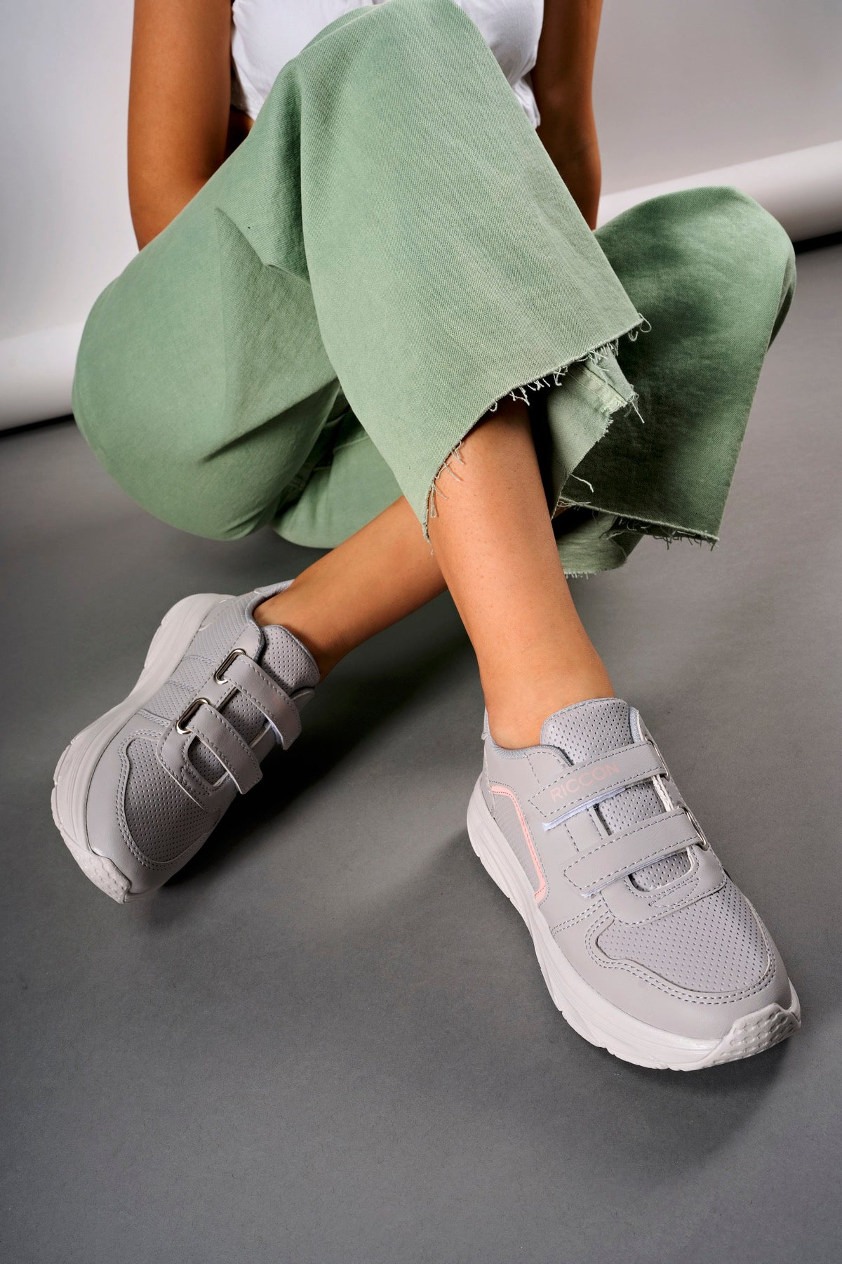 Riccon Kadın Sneaker 0012133 Buz Pudra - Riccon