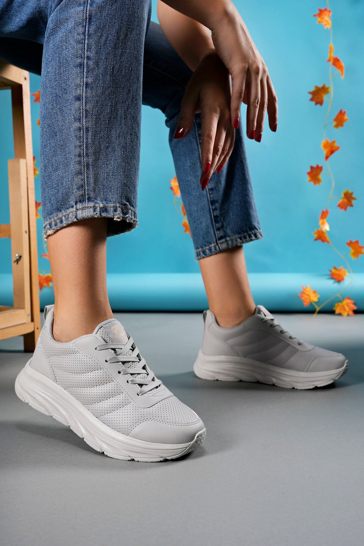 Riccon Kadın Sneaker 0012135 Buz - Riccon