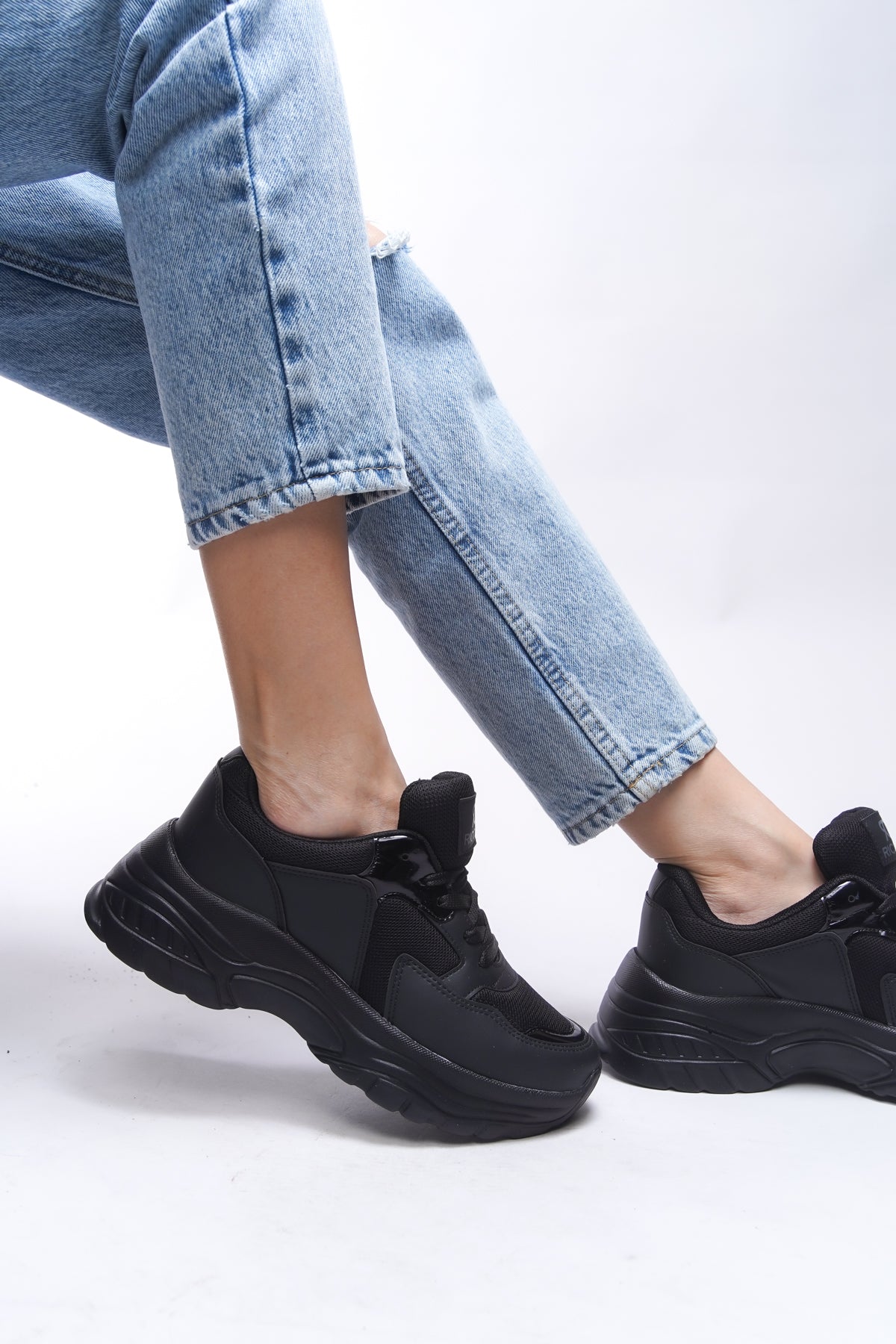 Riccon Kadın Sneaker 0012140 Siyah Siyah - Riccon