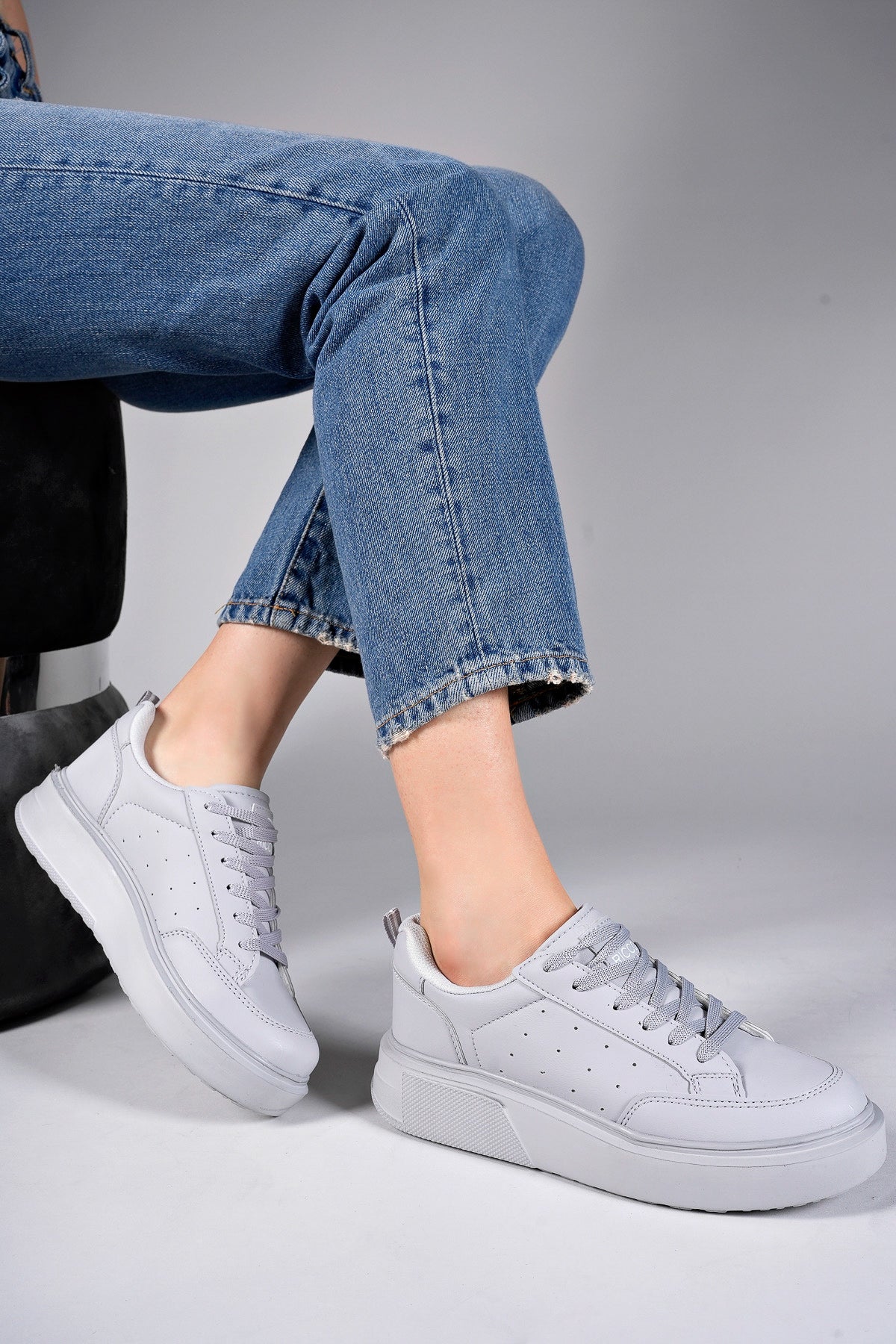 Riccon Kadin Sneaker 0012148 Buz Gri - Riccon