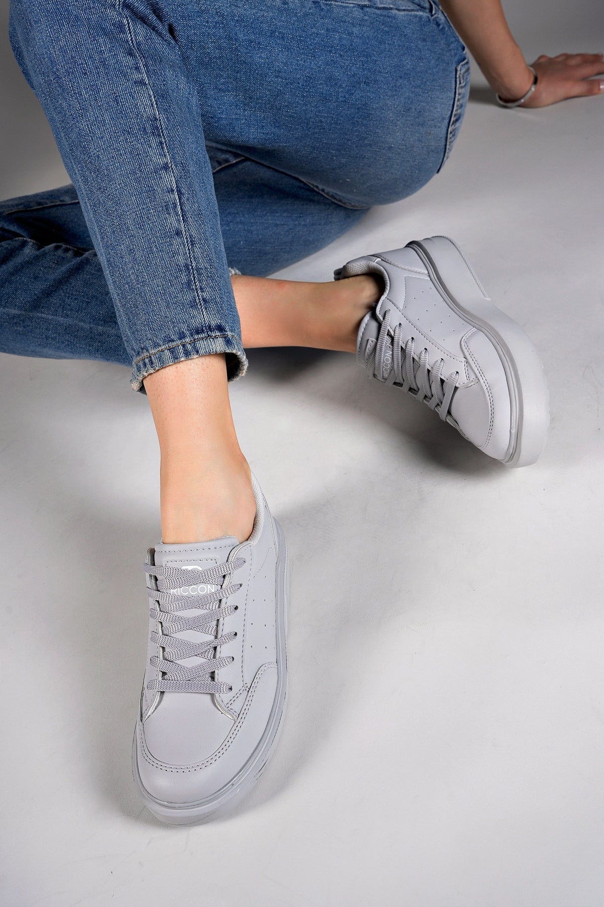 Riccon Kadin Sneaker 0012148 Buz Gri - Riccon