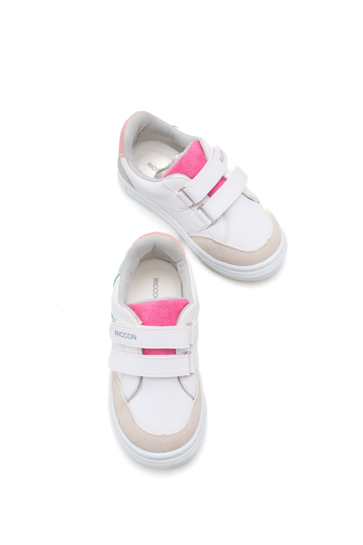 Riccon Leda Sola Çocuk Sneaker 0012051 Beyaz Fuşya