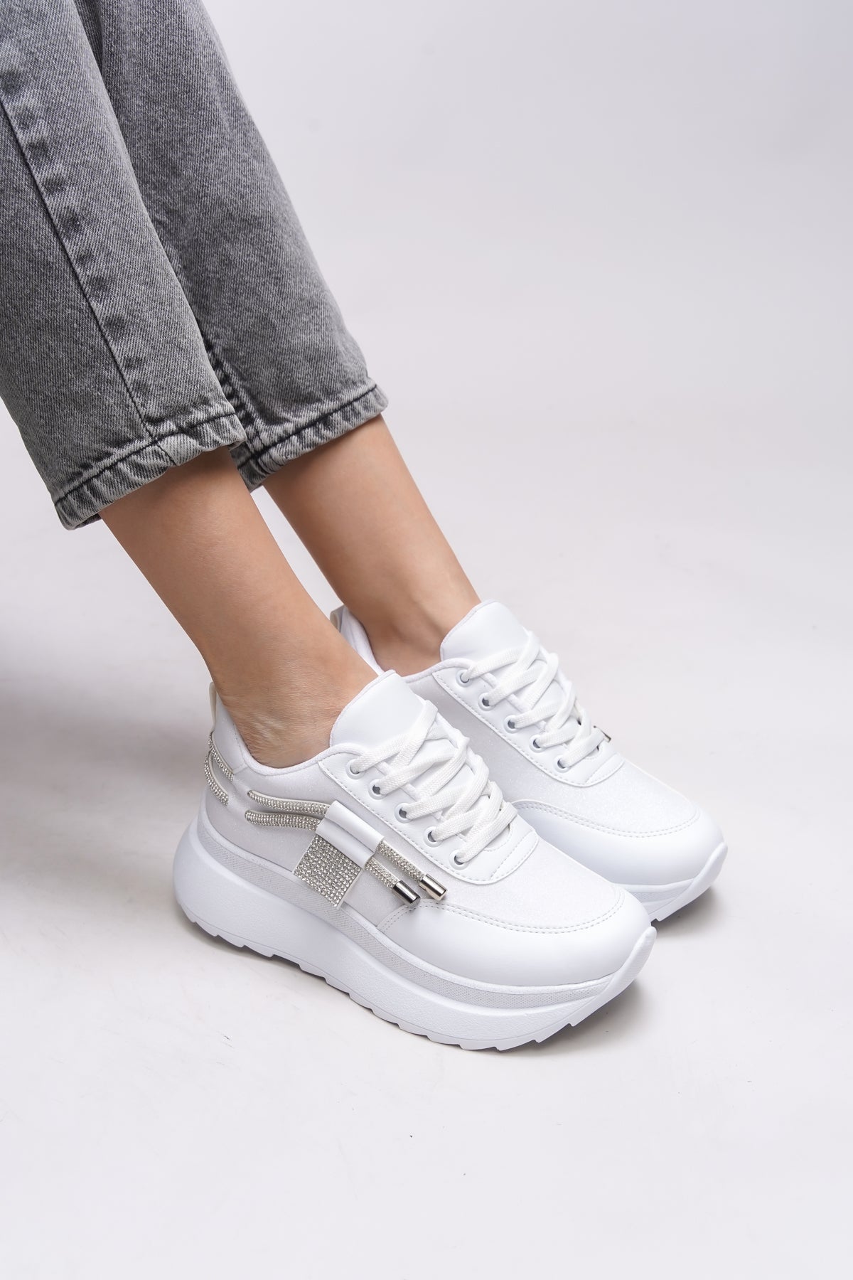 Riccon Lesreene Kadın Sneaker 0012220s Beyaz - Riccon