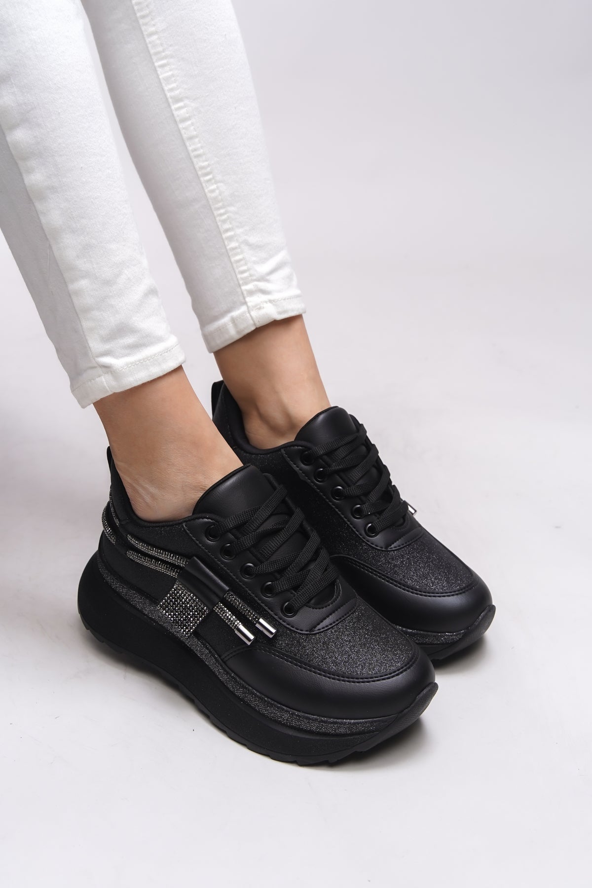 Riccon Lesreene Kadın Sneaker 0012220s Siyah Siyah - Riccon